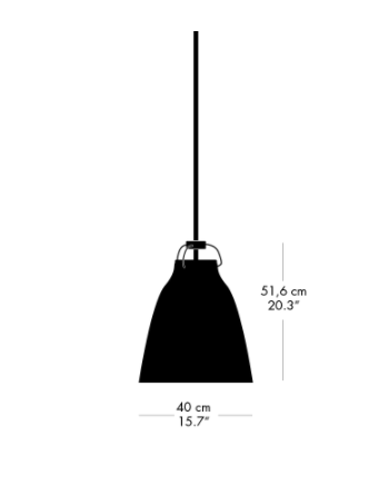 Caravaggio™ Matt P3 Pendel Matsort billede 2