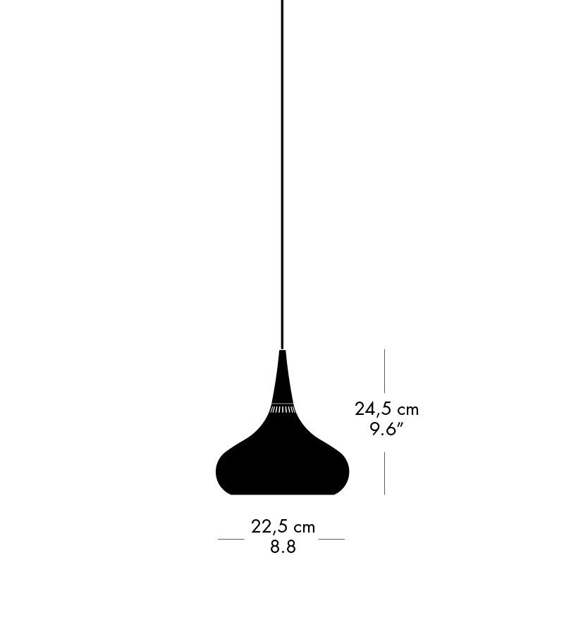 Orient™ P1 Pendel Sort/Rosentræ billede 2