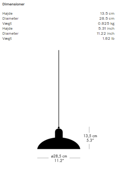 KAISER Idell™ 6631-P Pendel Sort billede 2