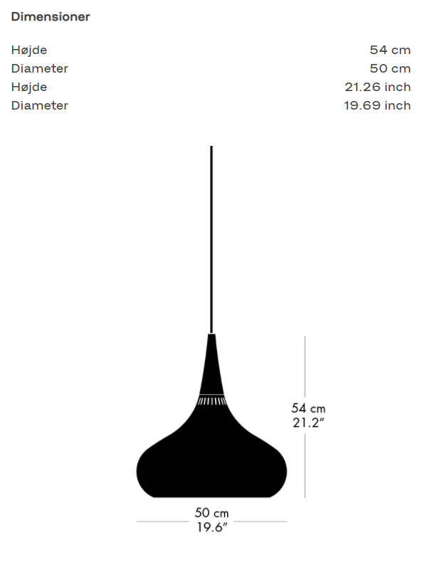 Orient™ P3 Pendel Aluminium/Egetræ billede 2