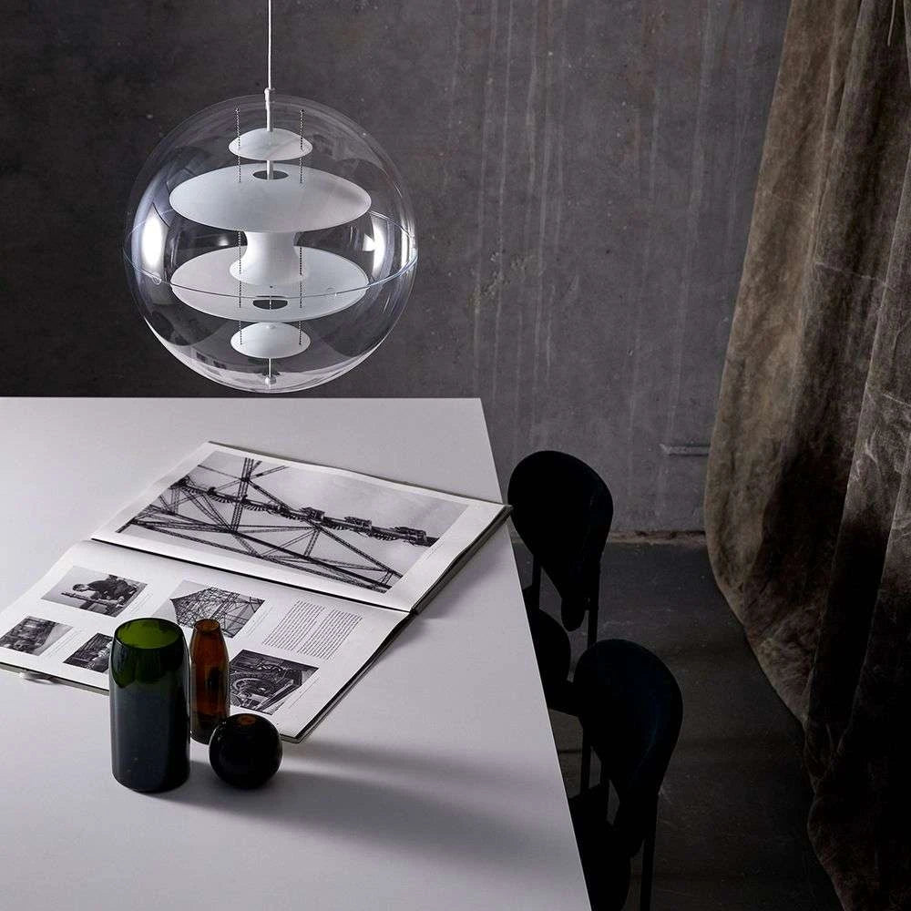 VP Globe Pendel Glas Ø50 Opal Glass/White billede 2