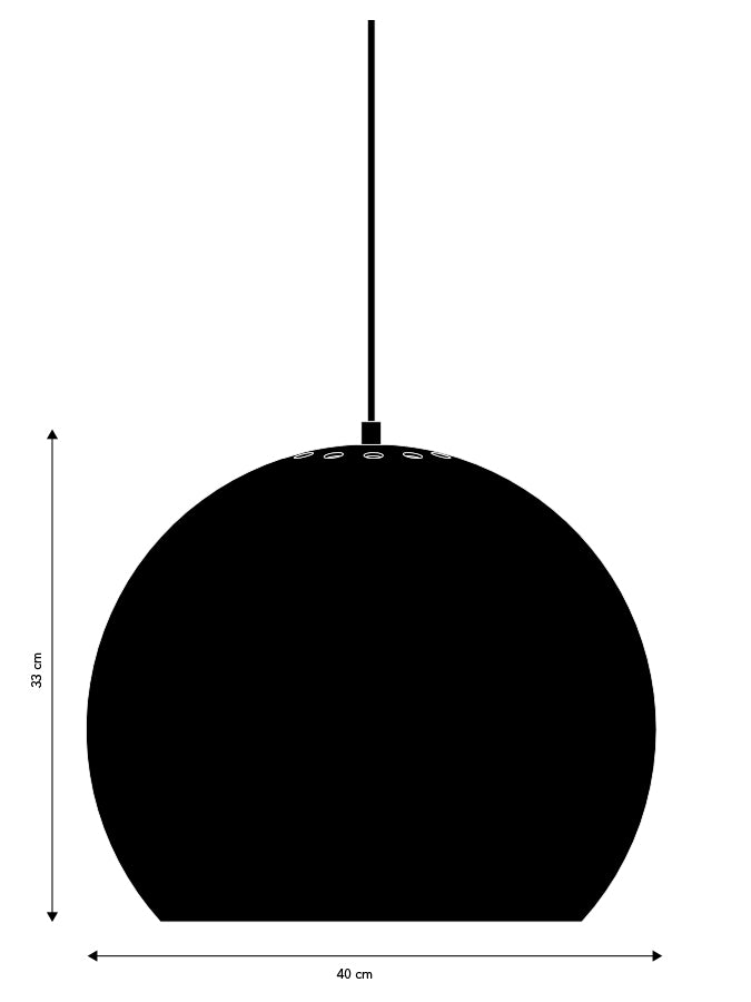 Ball Pendel Ø40 Matt Sort billede 2