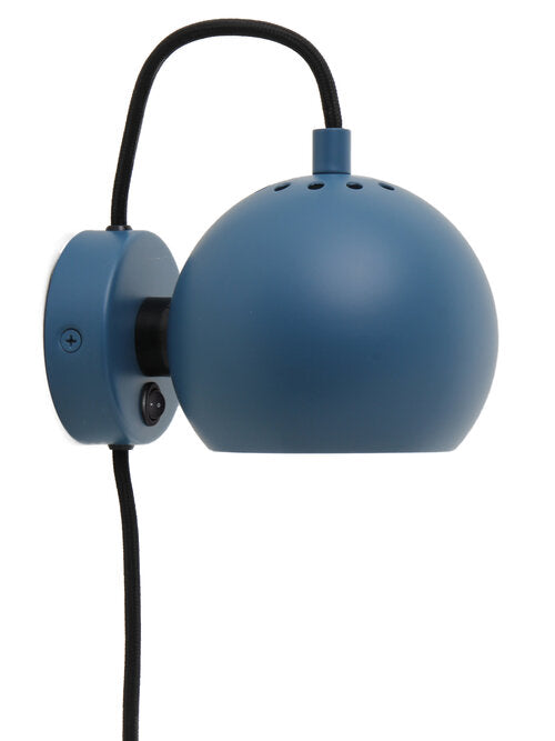 Ball Ø12 Væglampe Matt Petrol Blue billede 1