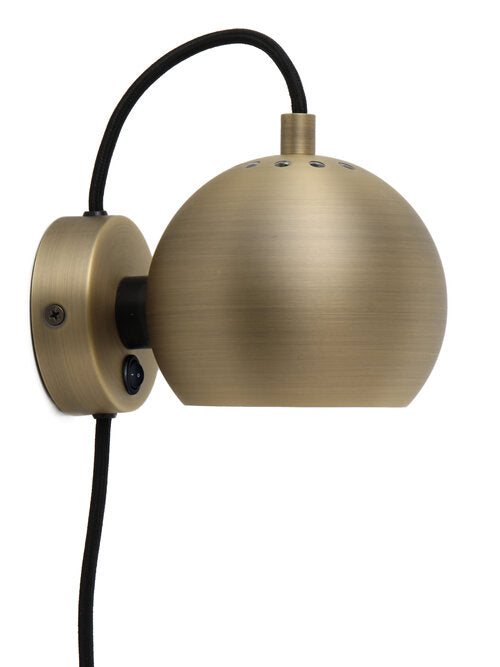 Ball Ø12 Væglampe Matt Antik Brass billede 1