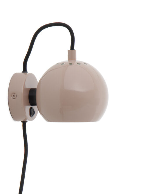 Ball Ø12 Væglampe Glossy Nude billede 1
