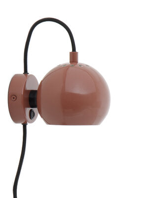Ball Ø12 Væglampe Glossy Red billede 1
