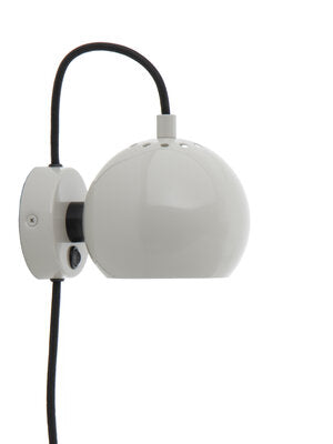 Ball Ø12 Væglampe Glossy Pale Grey billede 1