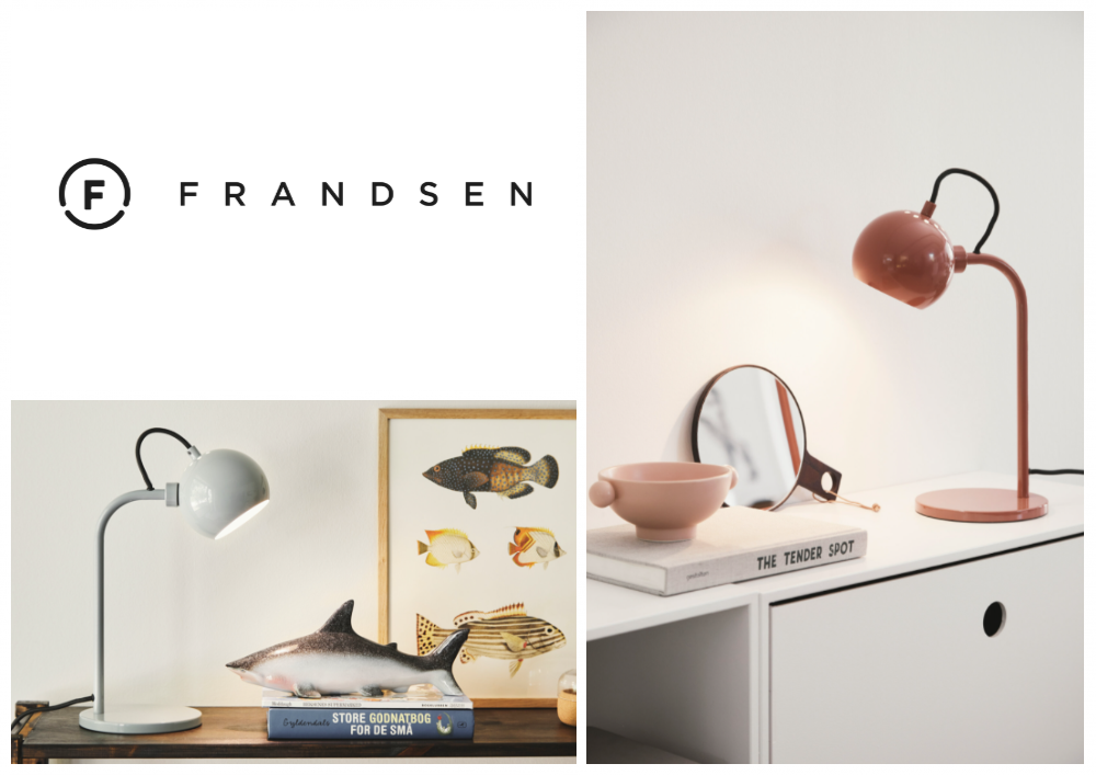 Frandsen - Ball Bordlampe Ø12 - Blank Mint billede 3