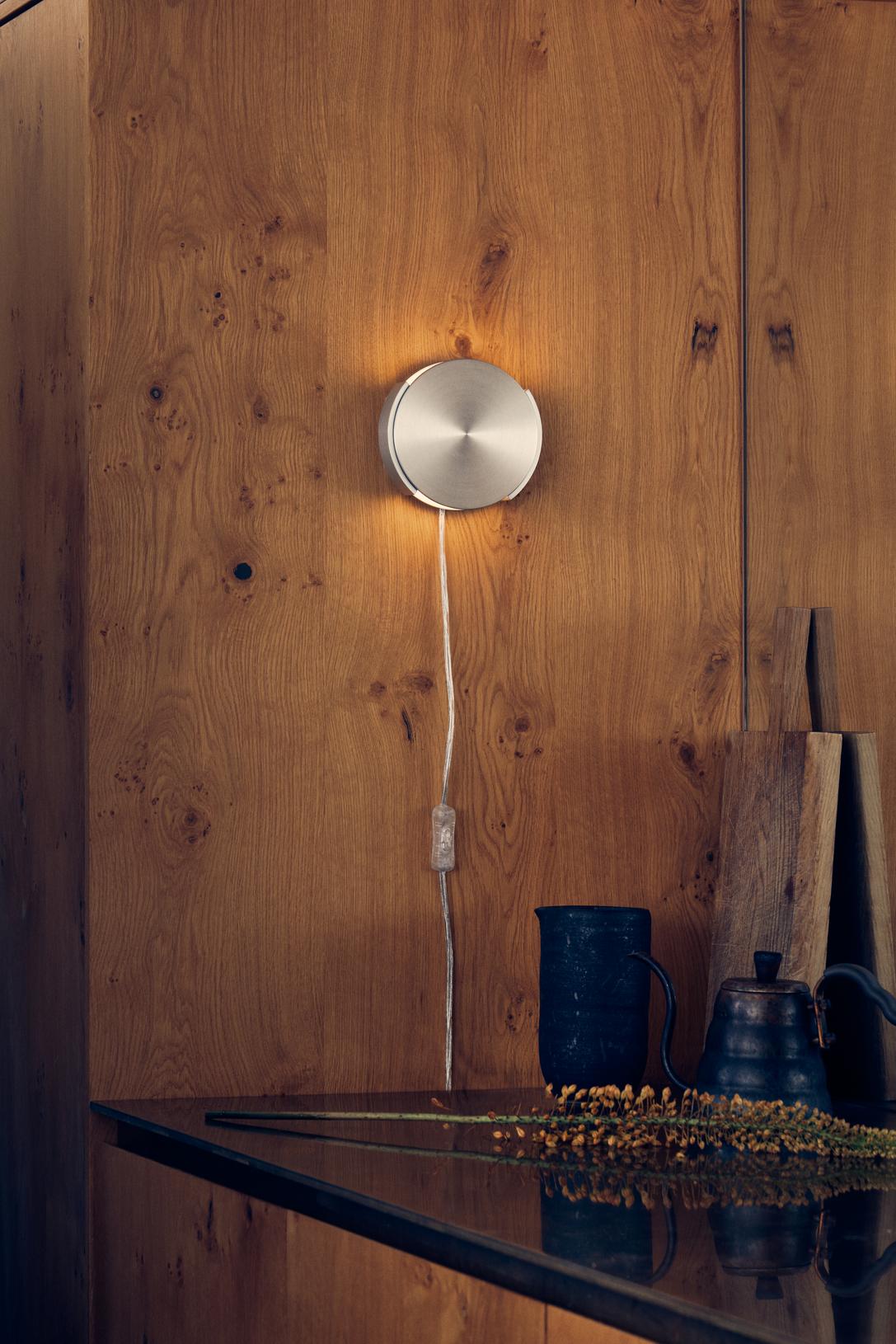 Rotate børstet aluminium væglampe billede 3