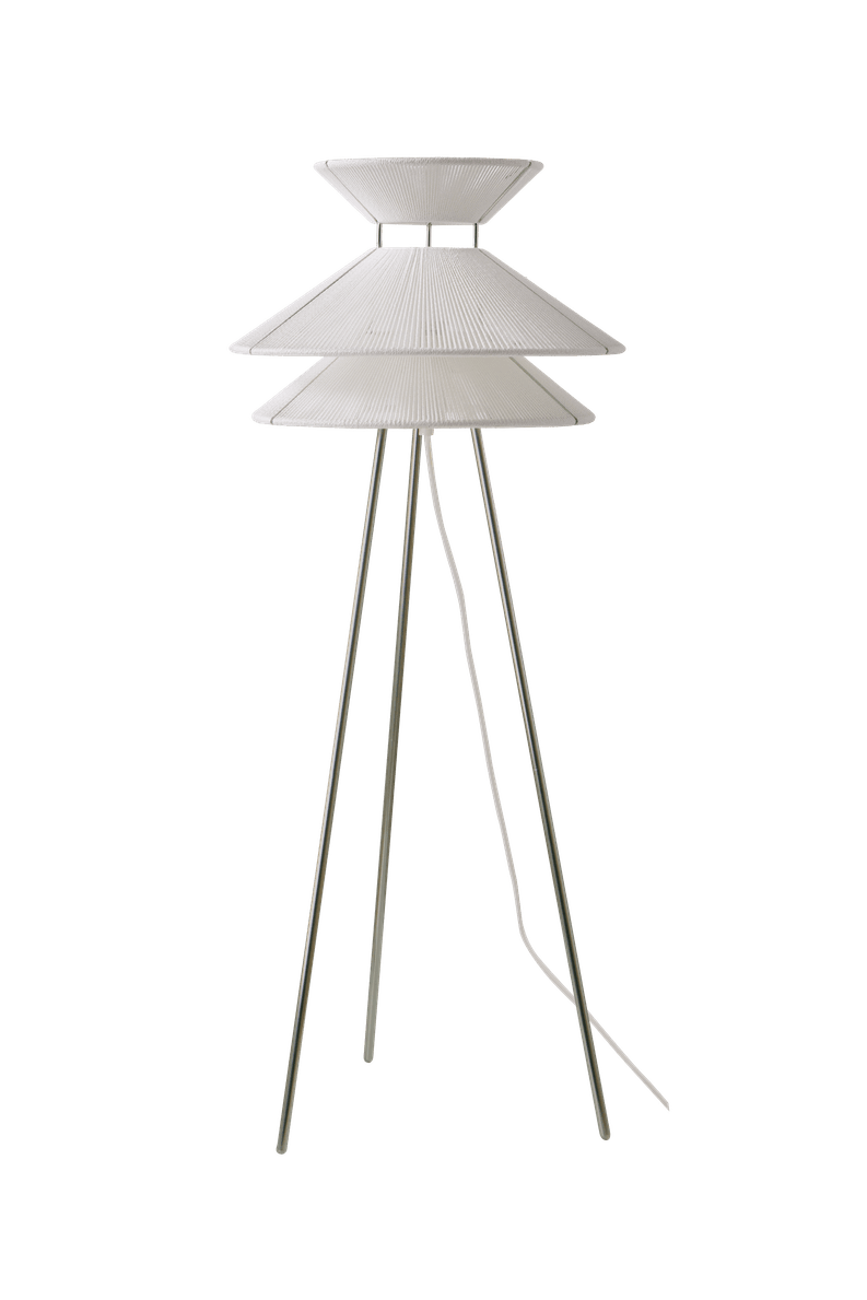 Kiku Gulvlampe Hvid billede 1