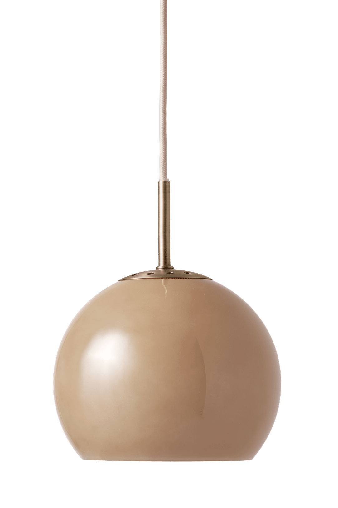 Ball Glass Pendel Ø25 Cappuccino billede 1