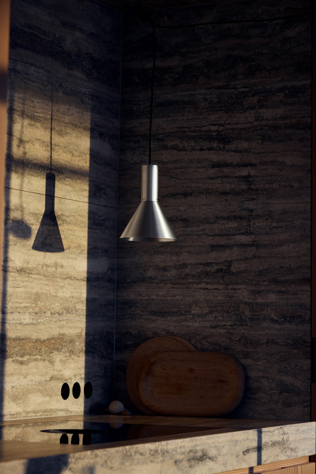 Lyss Pendel Ø18 Brushed Aluminium billede 3