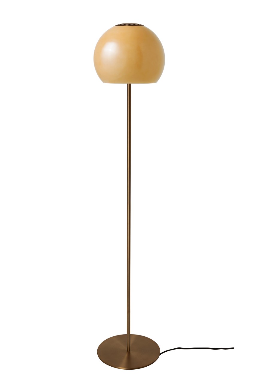 Ball Glass Gulvlampe Ø25 Amber billede 1