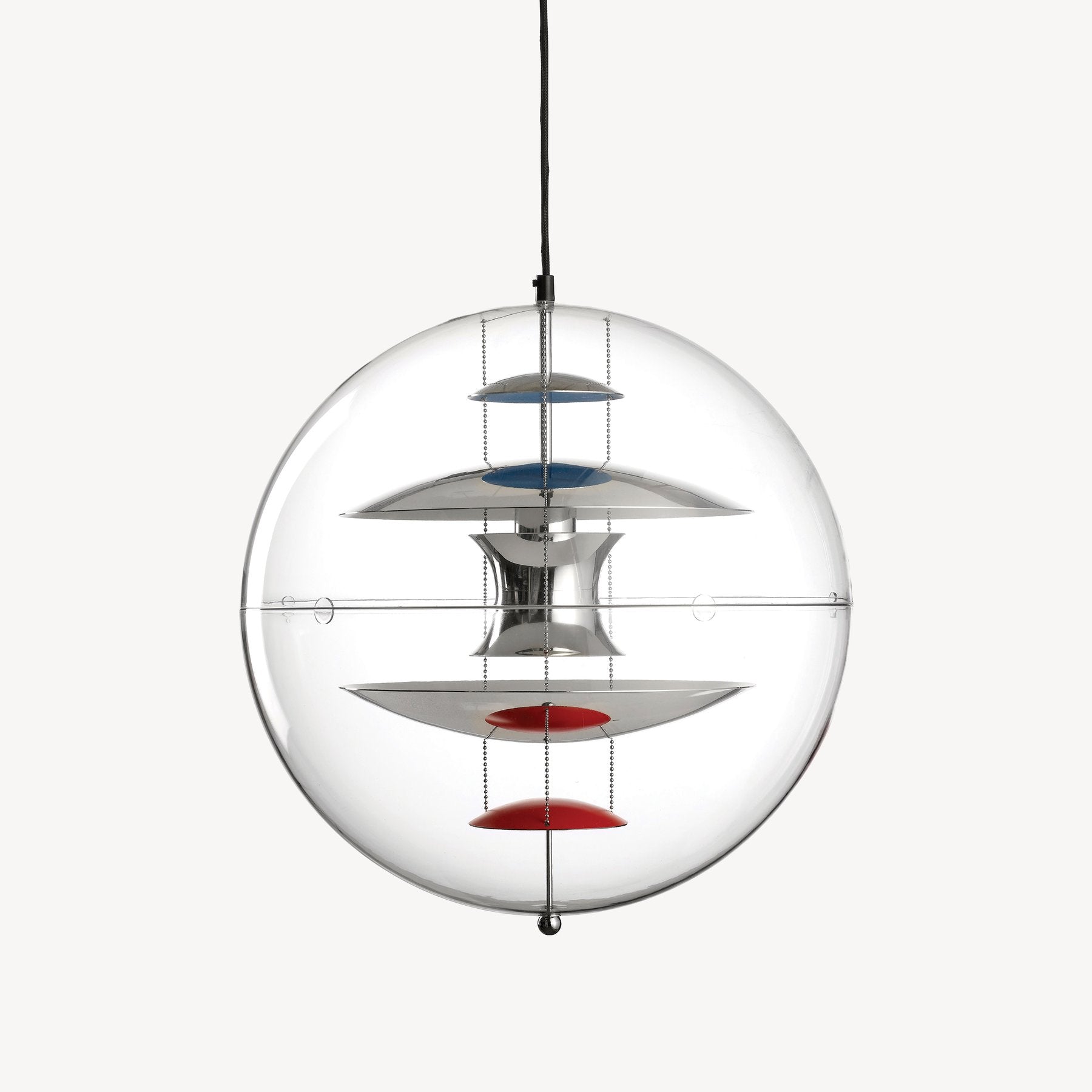 VP Globe Pendel Ø50 Chrome/Red/Blue billede 1