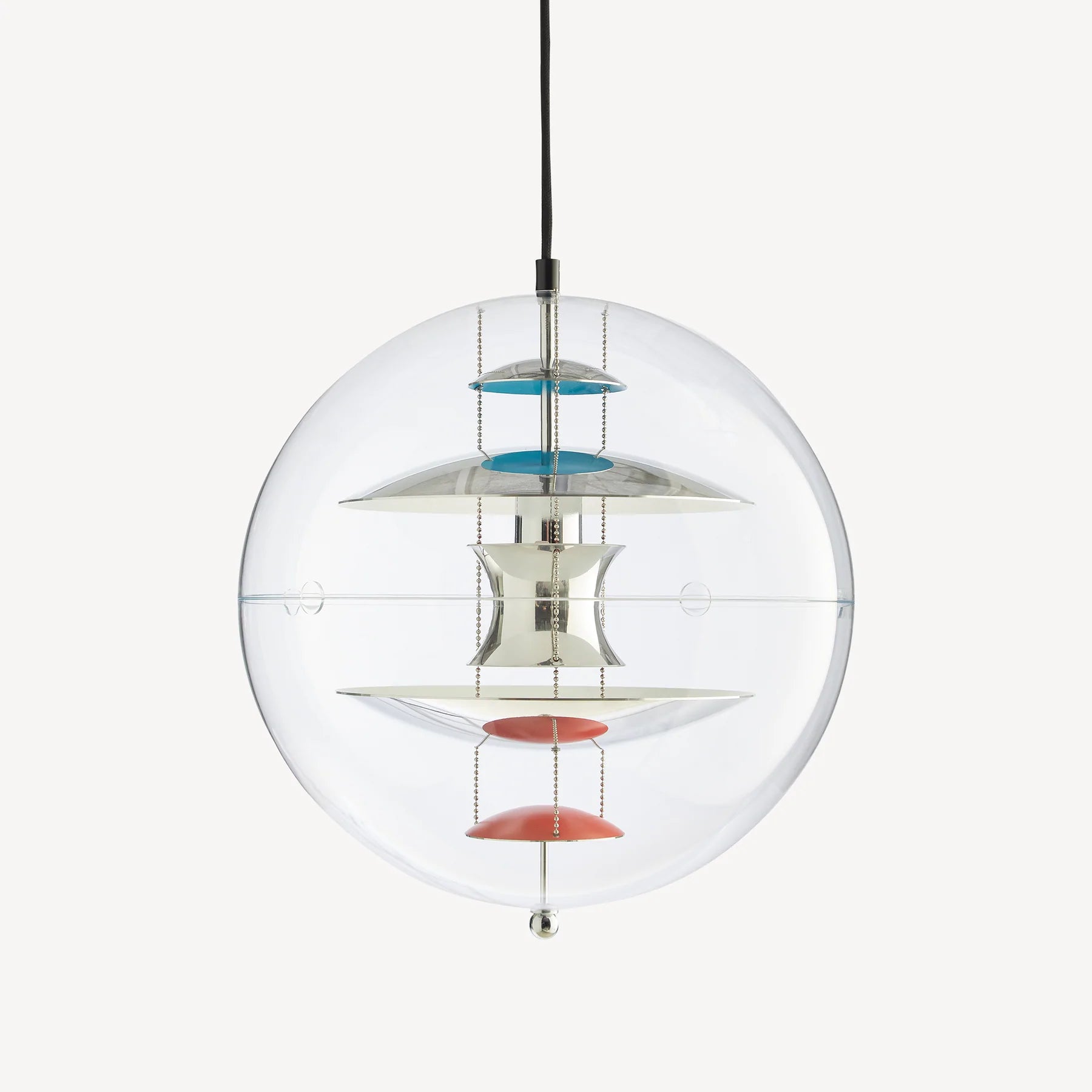 VP Globe Pendel Ø40 Chrome/Red/Blue billede 1