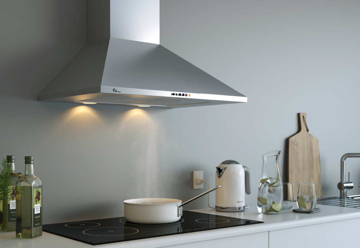 Thermex Decor 942 VH 70 emhætte hvid billede 3