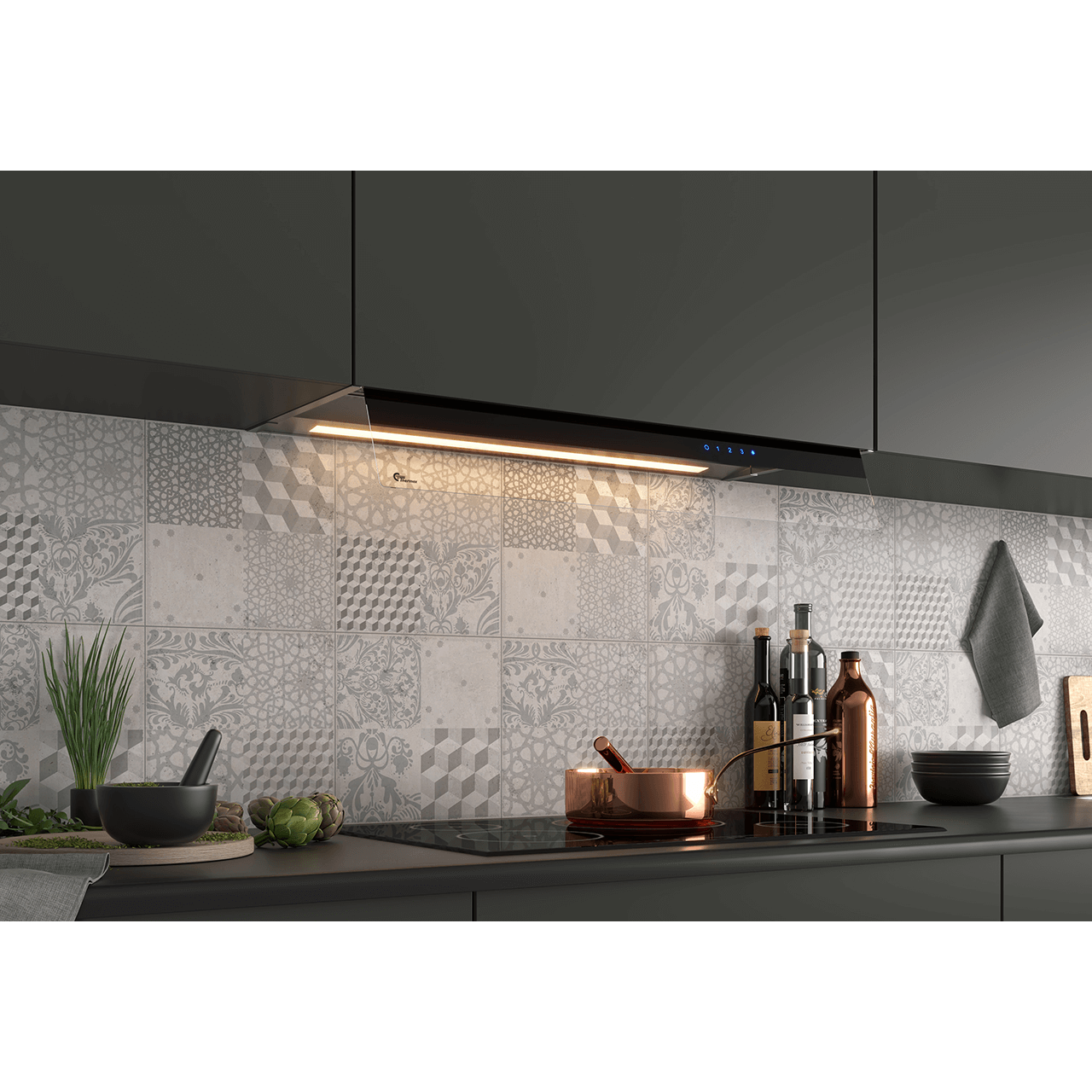 Thermex 513.21.2088.2 Integro 51 II premium 80 skabsintegreret emhætte billede 1