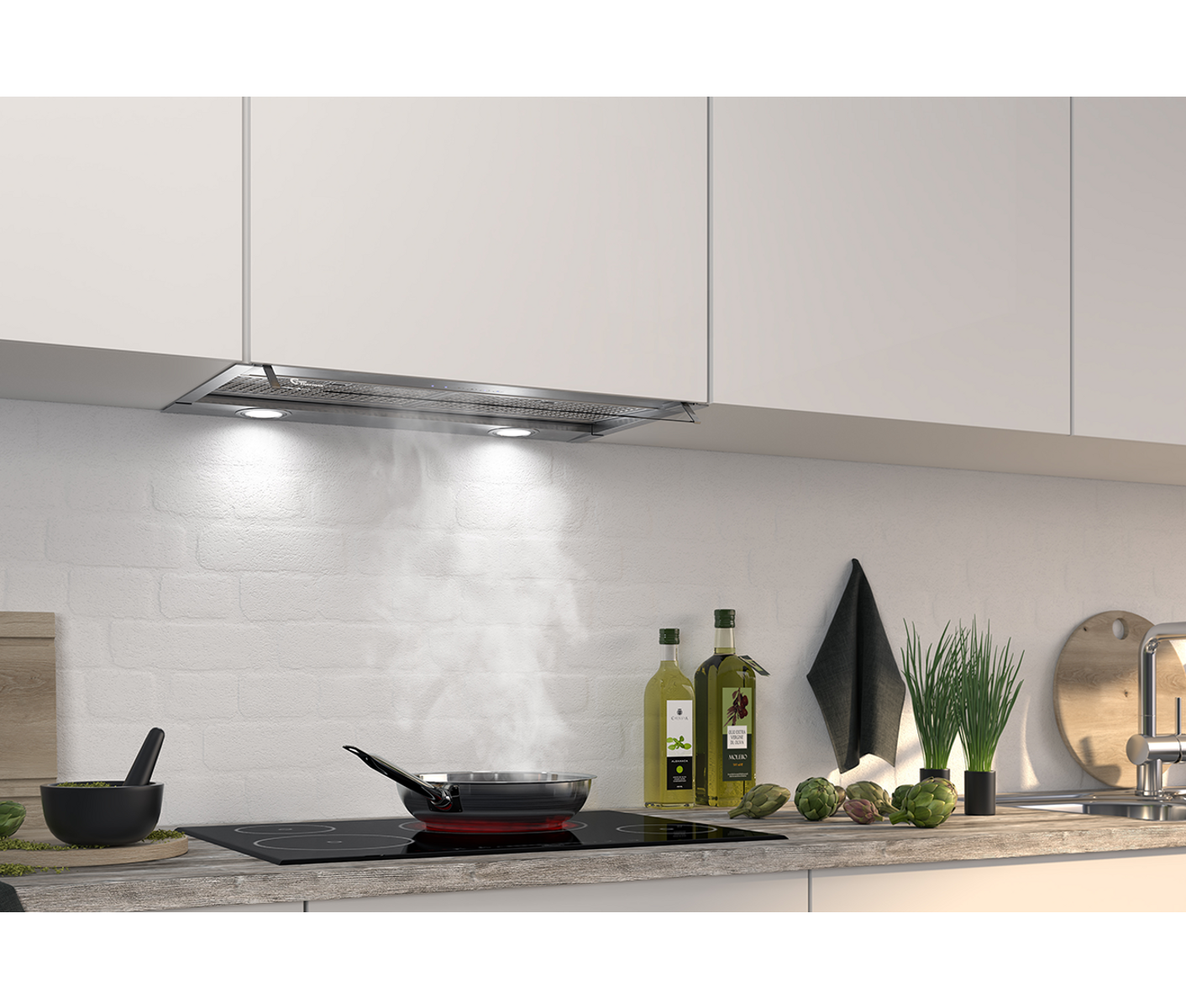 Thermex 513.21.0068.2 Integro 51 II Basic 60 cm Skabsintegreret emhætte