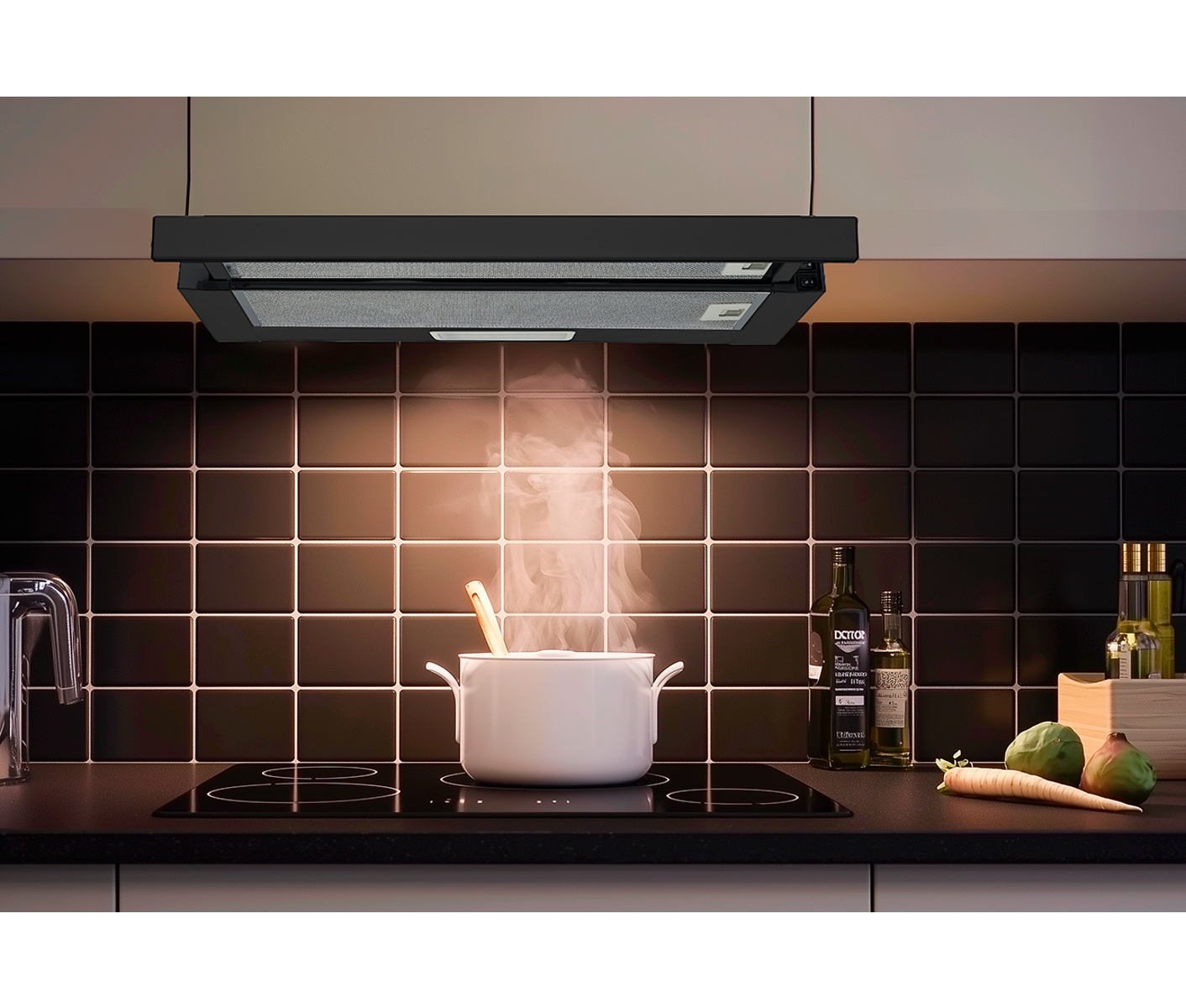 Thermex Nordic 6011 Telescopic Black Udtræksemhætte billede 3
