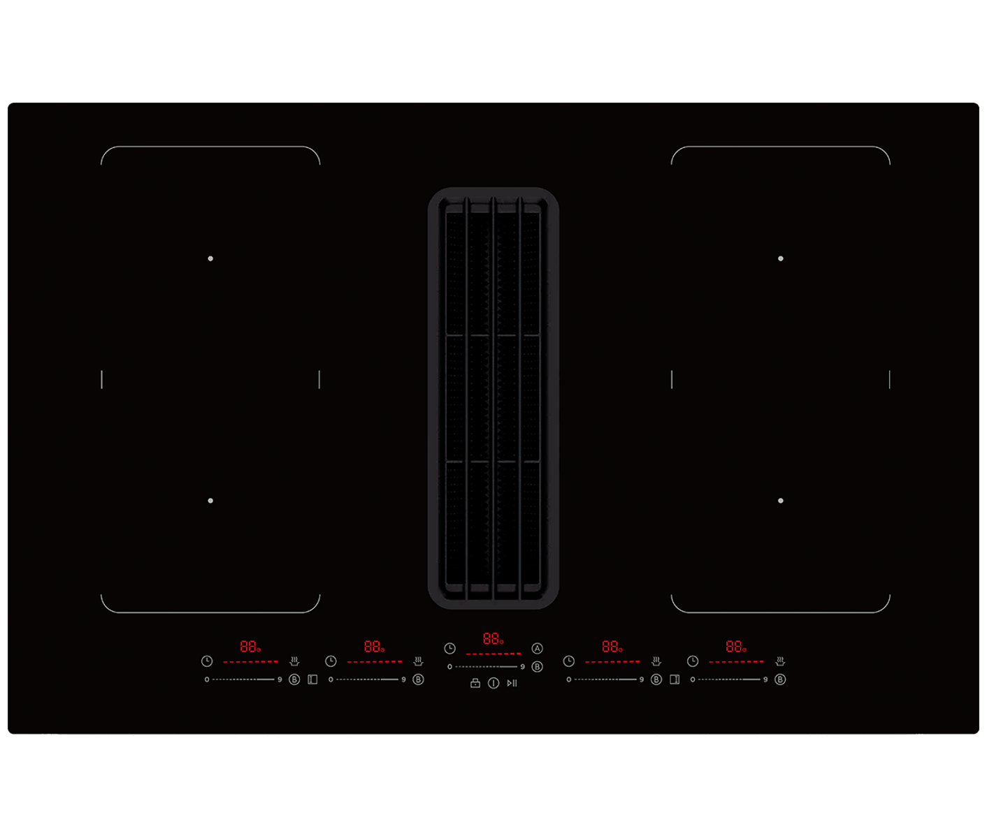 Thermex Nordic 6910 Downdraft Kogeplade Med Indbygget Emhætte