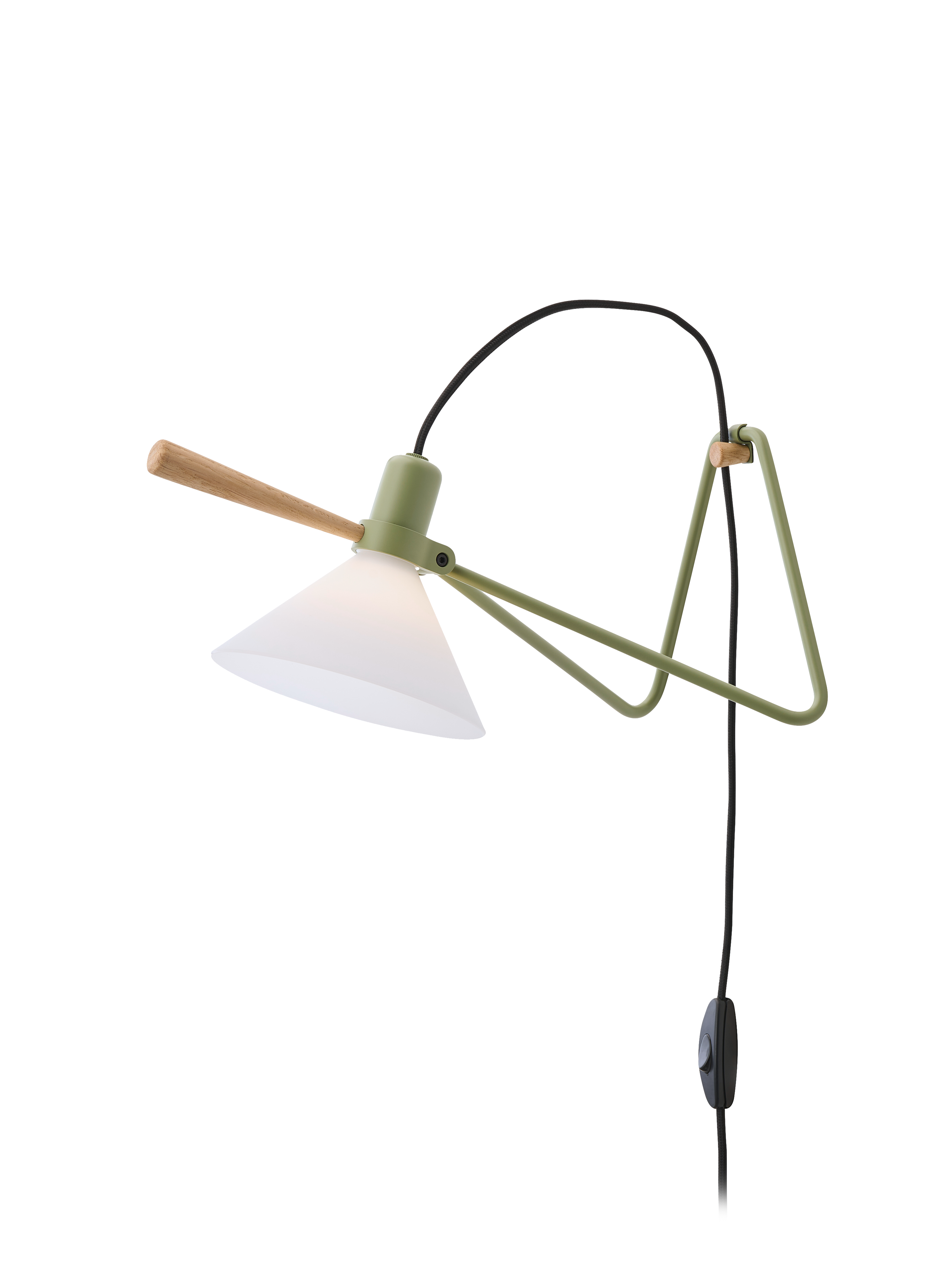 Spot olivengrøn bordlampe billede 2