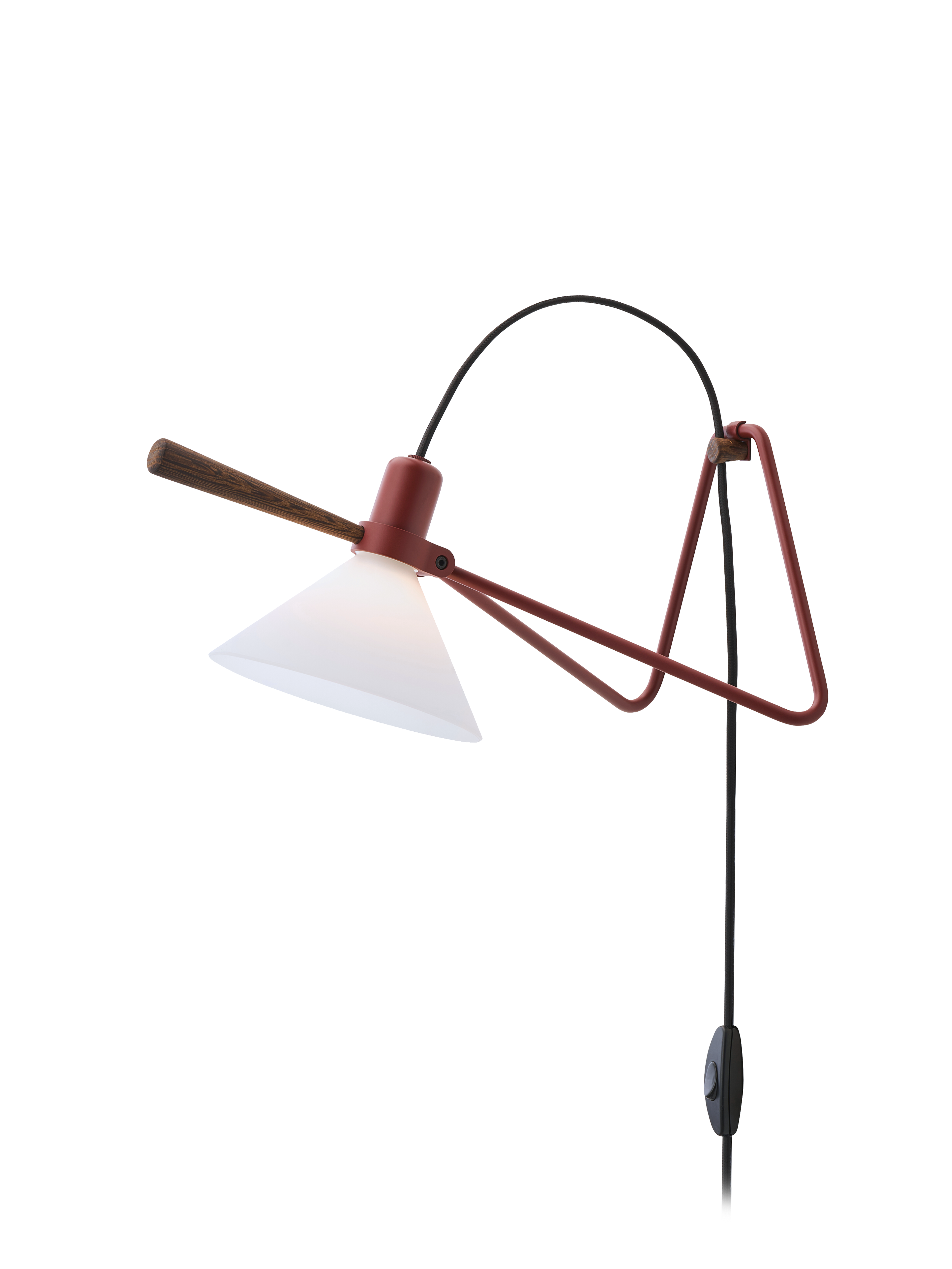 Spot rustrød bordlampe billede 2
