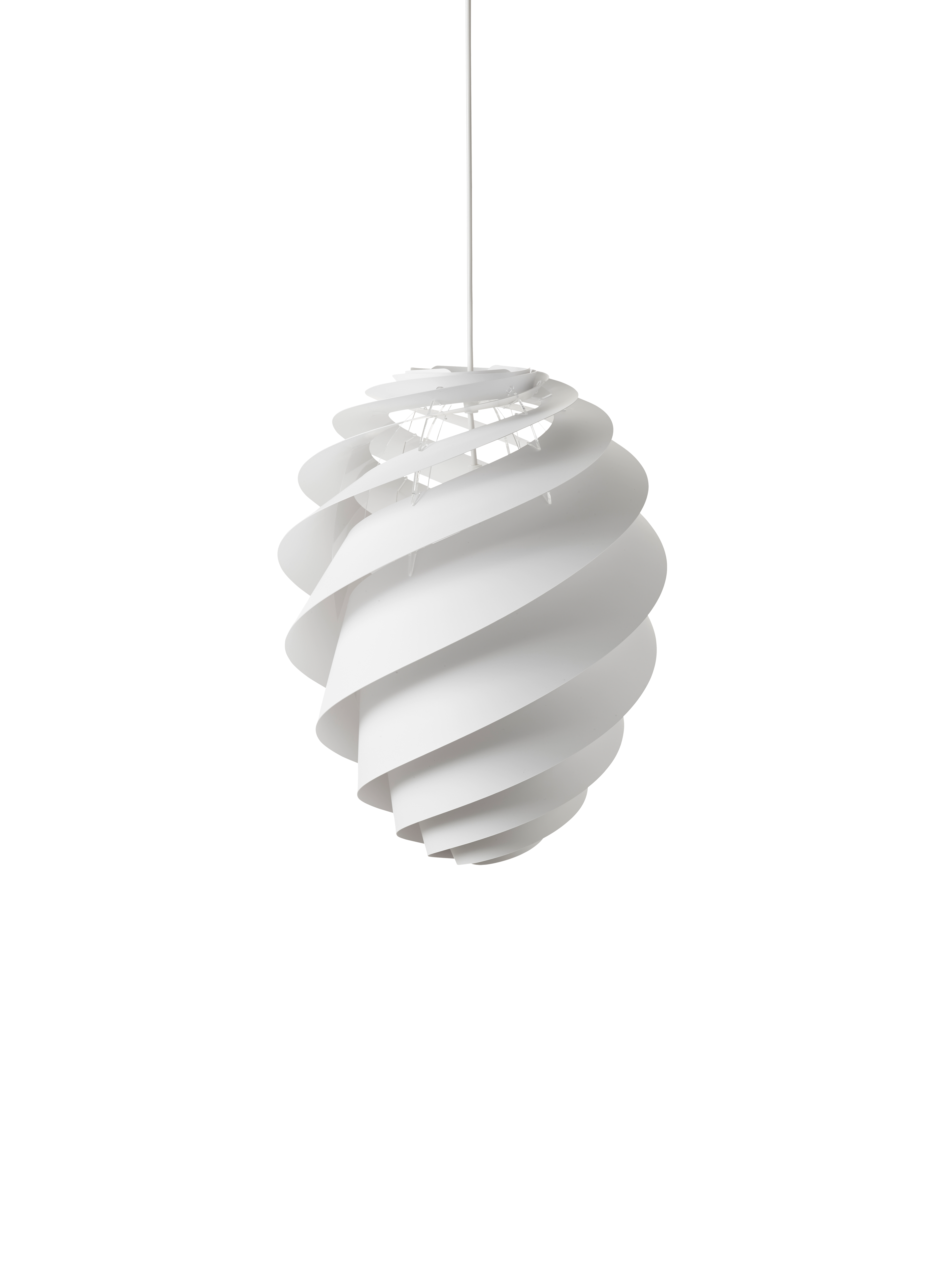 Swirl 2 hvid medium pendel billede 1