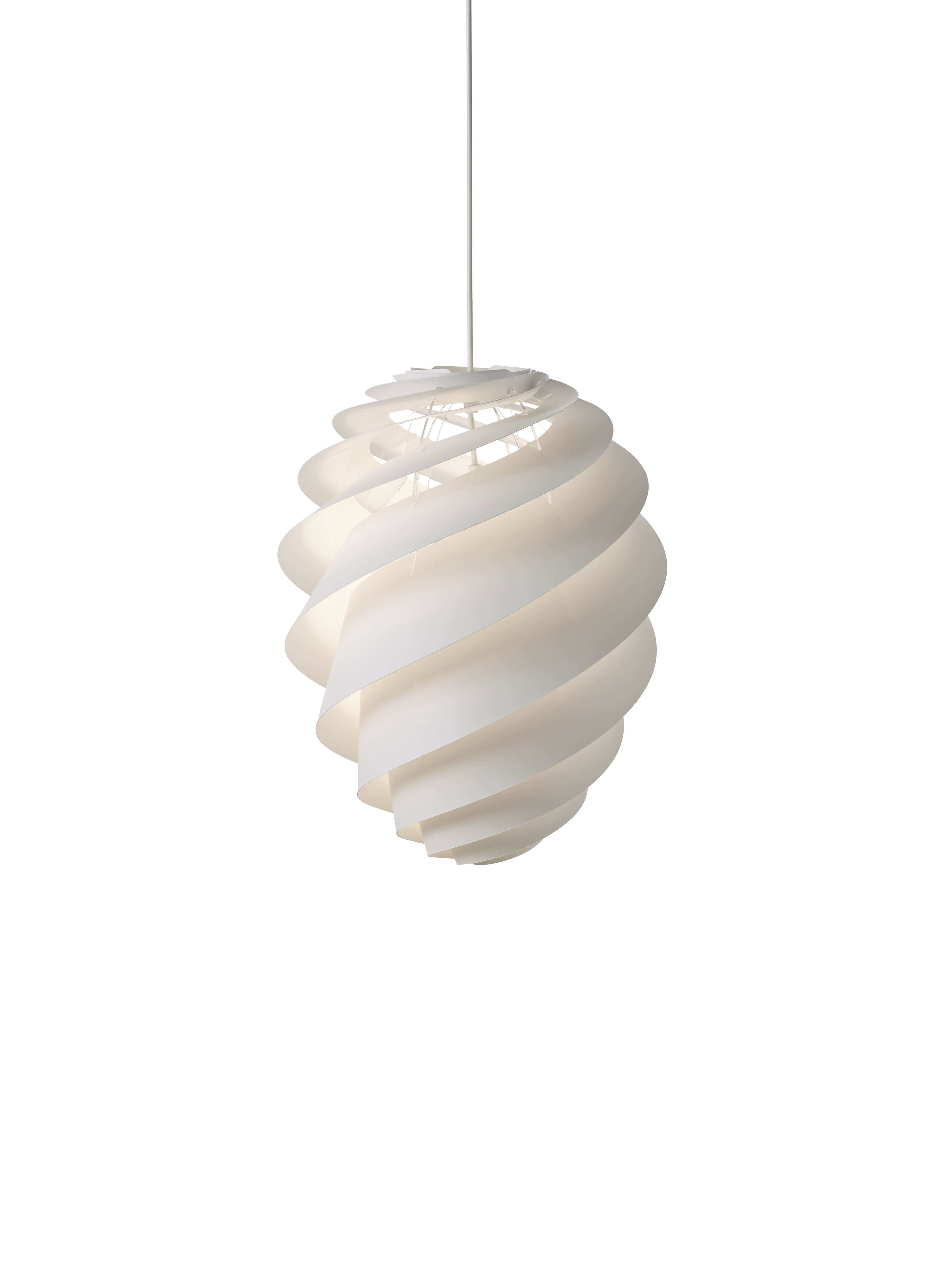 Swirl 2 hvid medium pendel billede 2