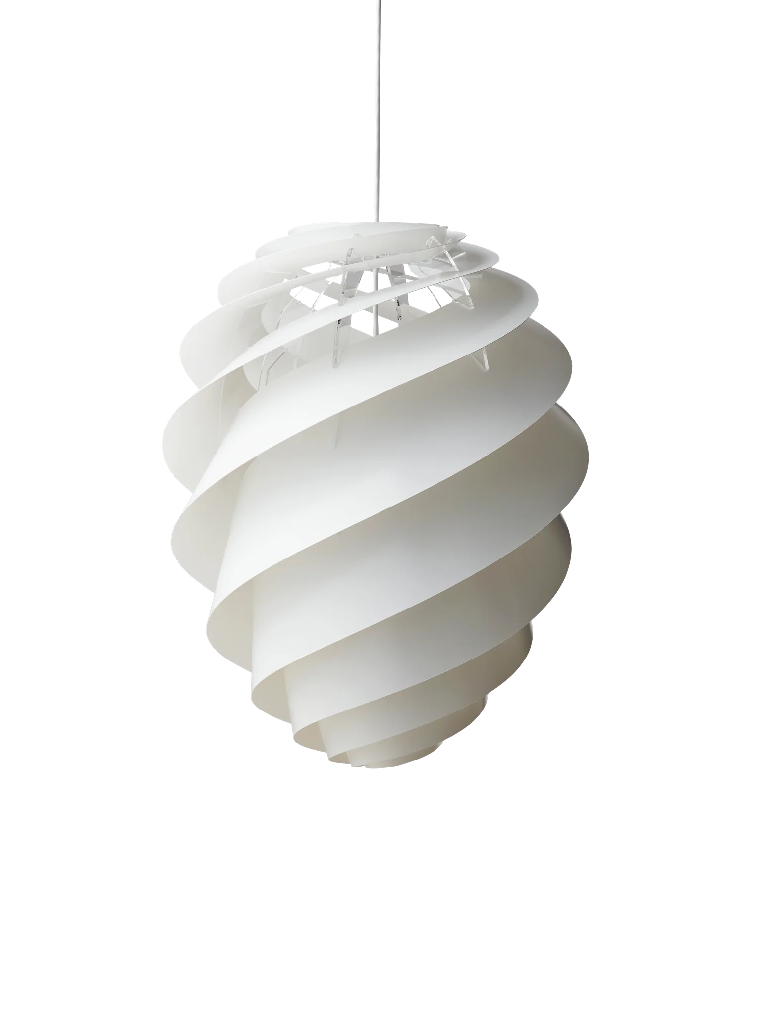 Swirl 2 hvid stor pendel billede 1
