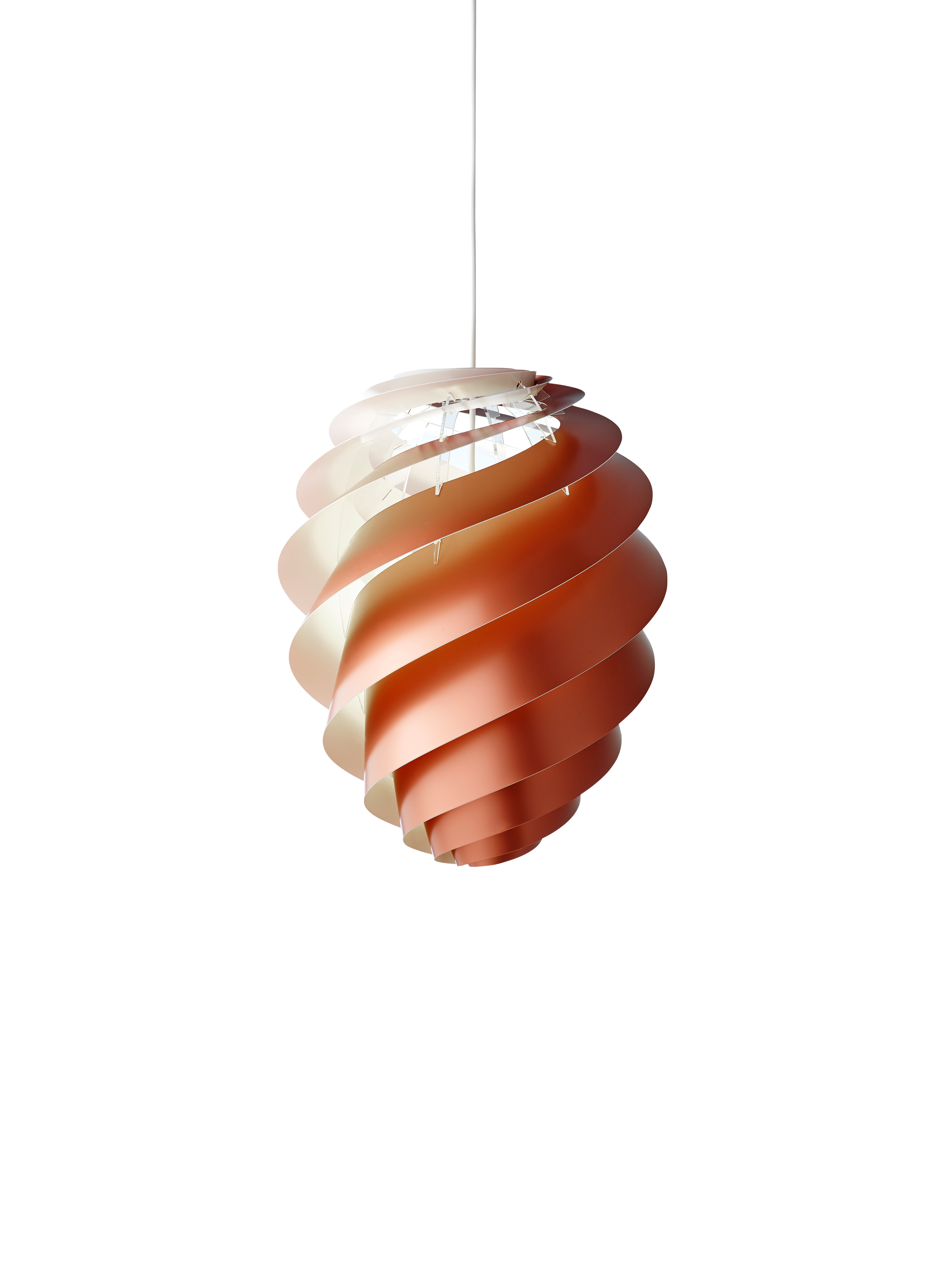 Swirl 2 kobber medium pendel billede 2