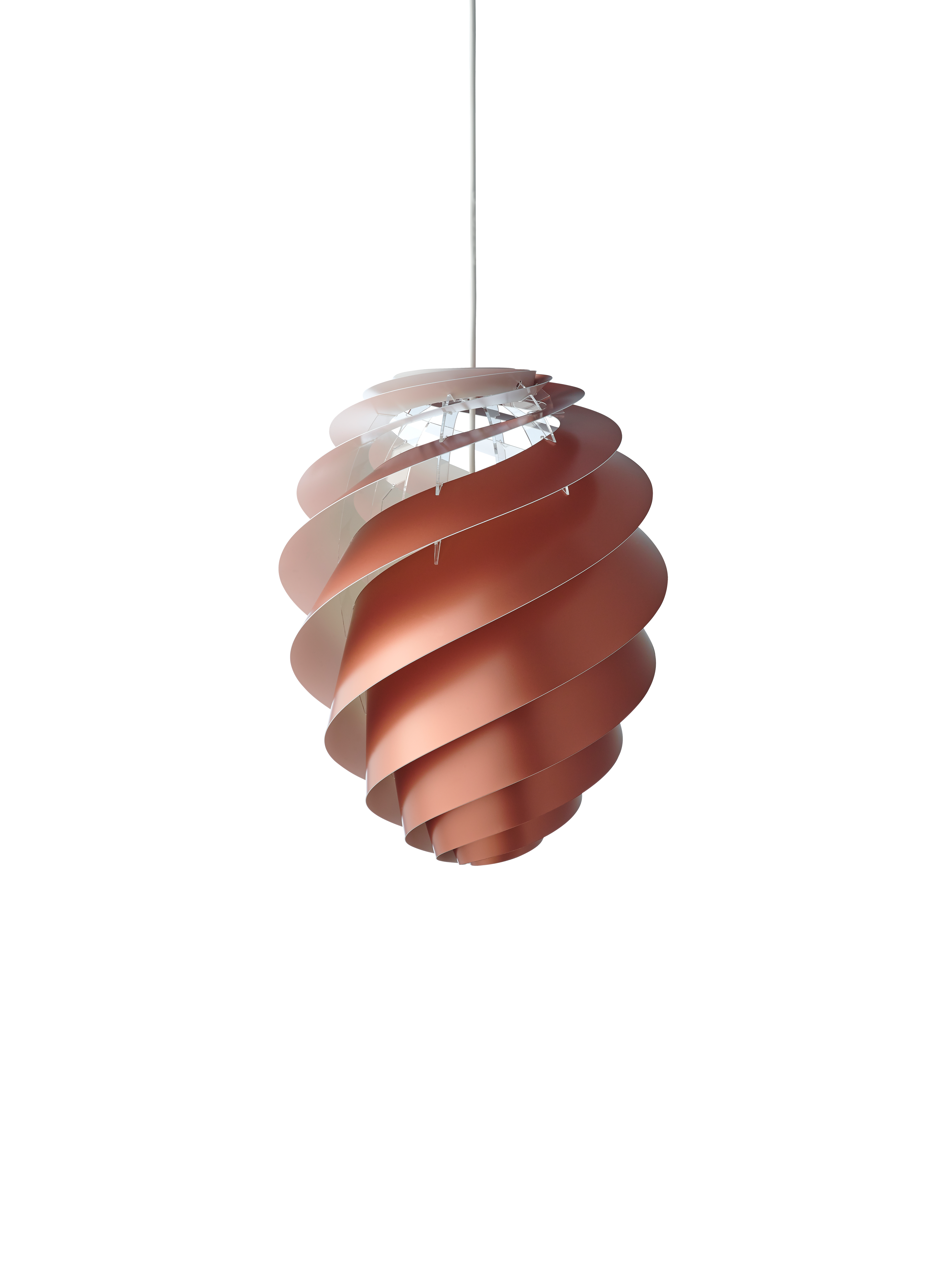 Swirl 2 kobber medium pendel billede 1
