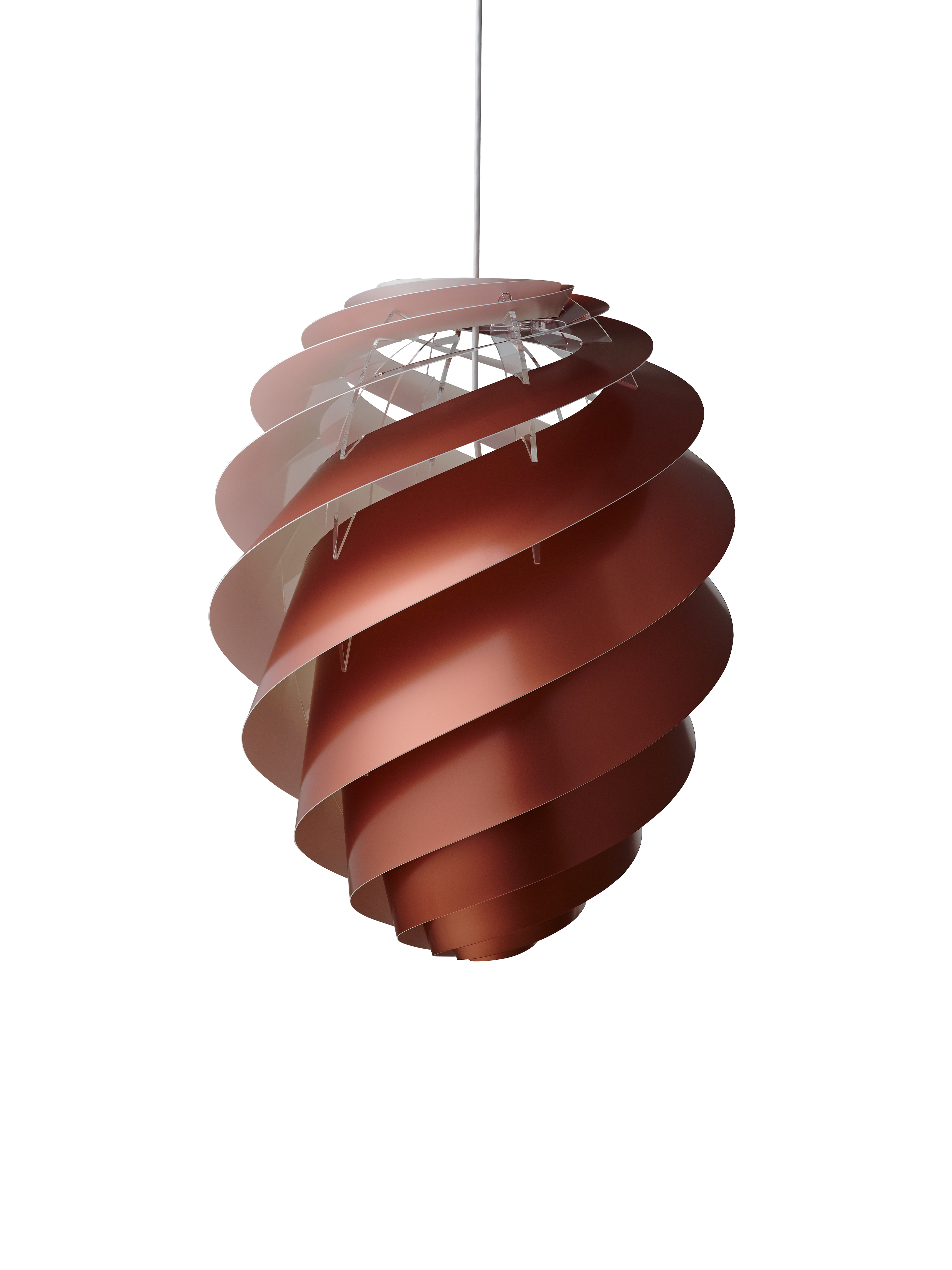 Swirl 2 kobber stor pendel billede 1