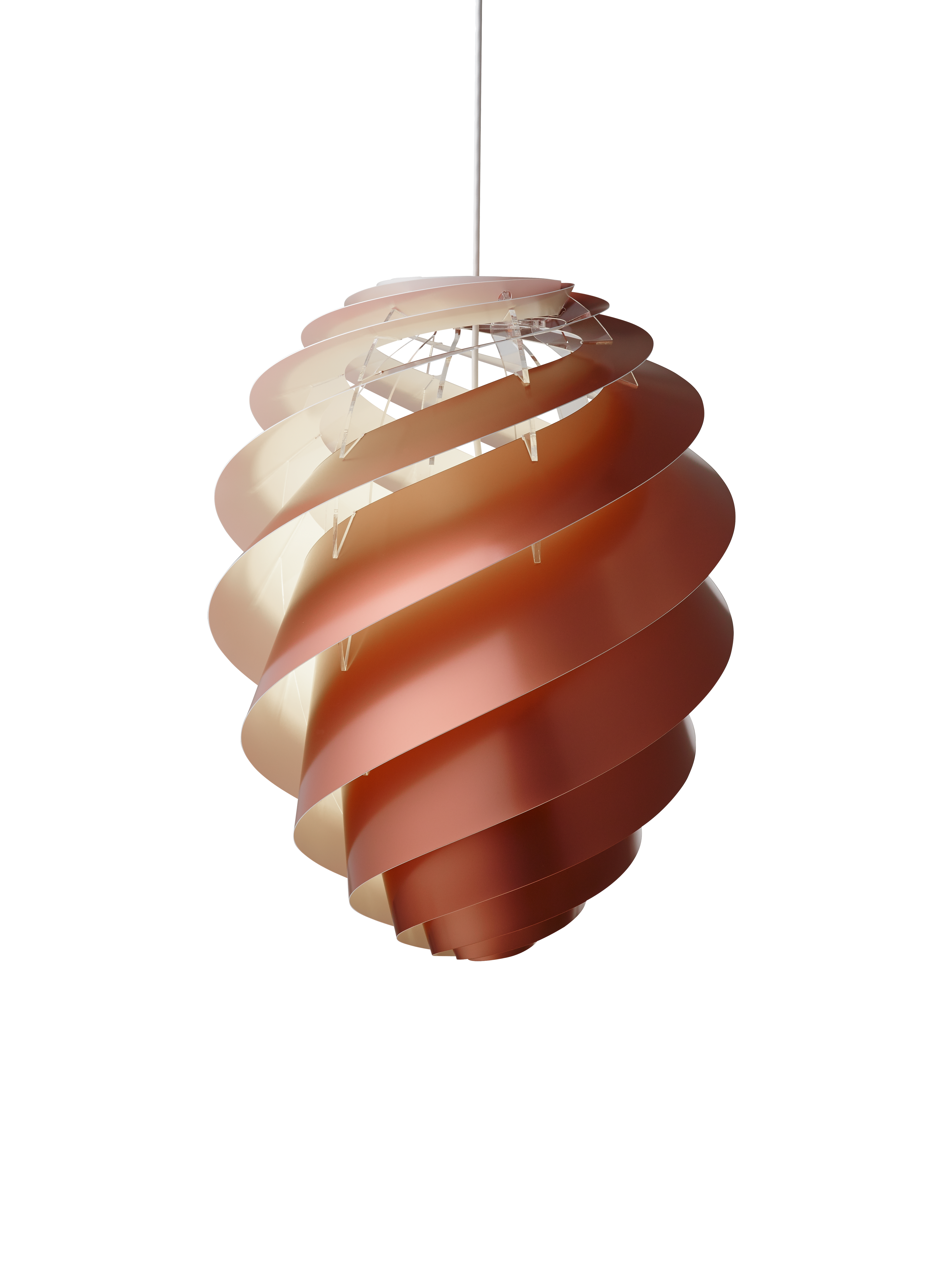 Swirl 2 kobber stor pendel billede 2