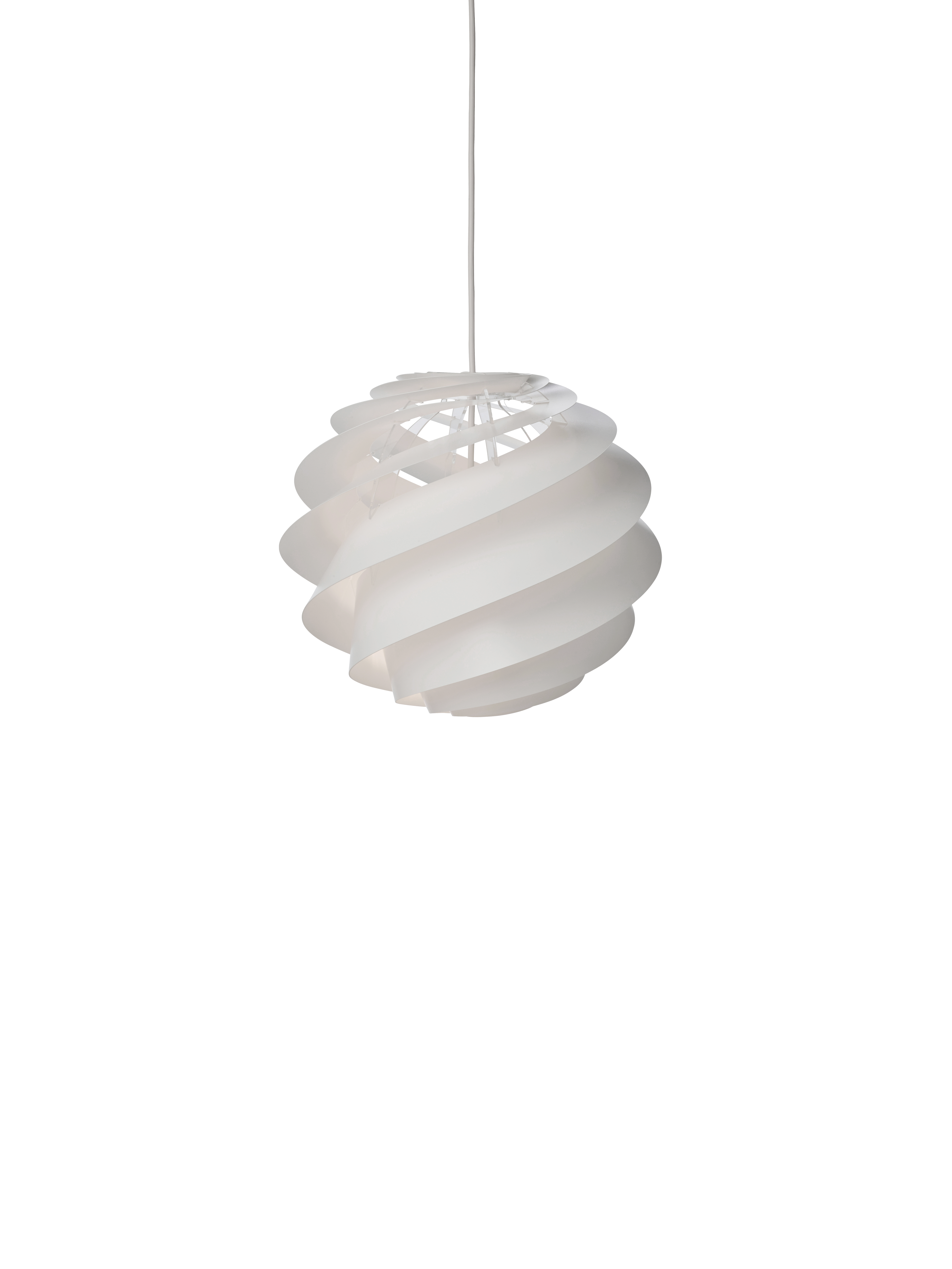 Swirl 3 hvid lille pendel billede 2