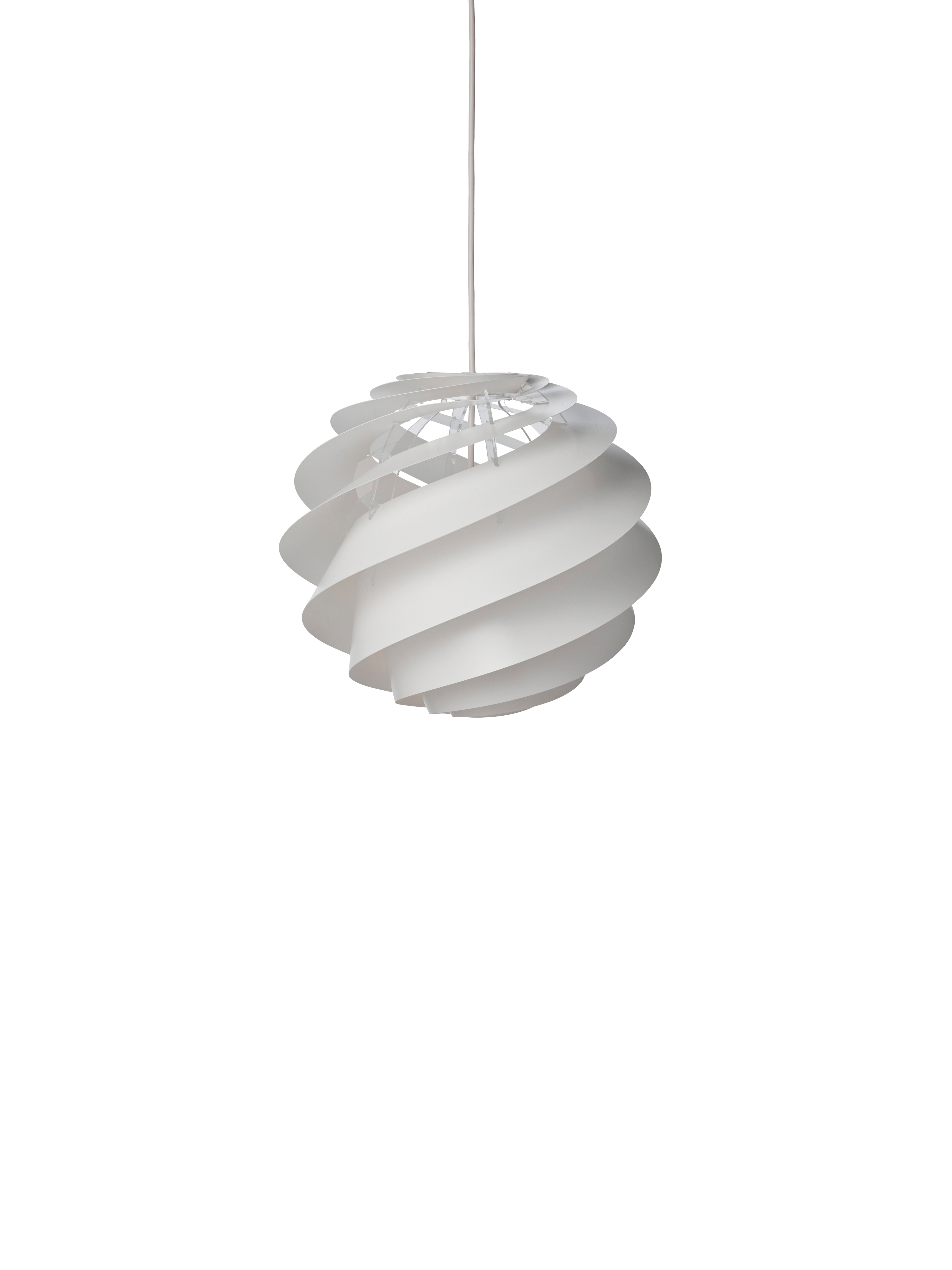 Swirl 3 hvid lille pendel billede 1