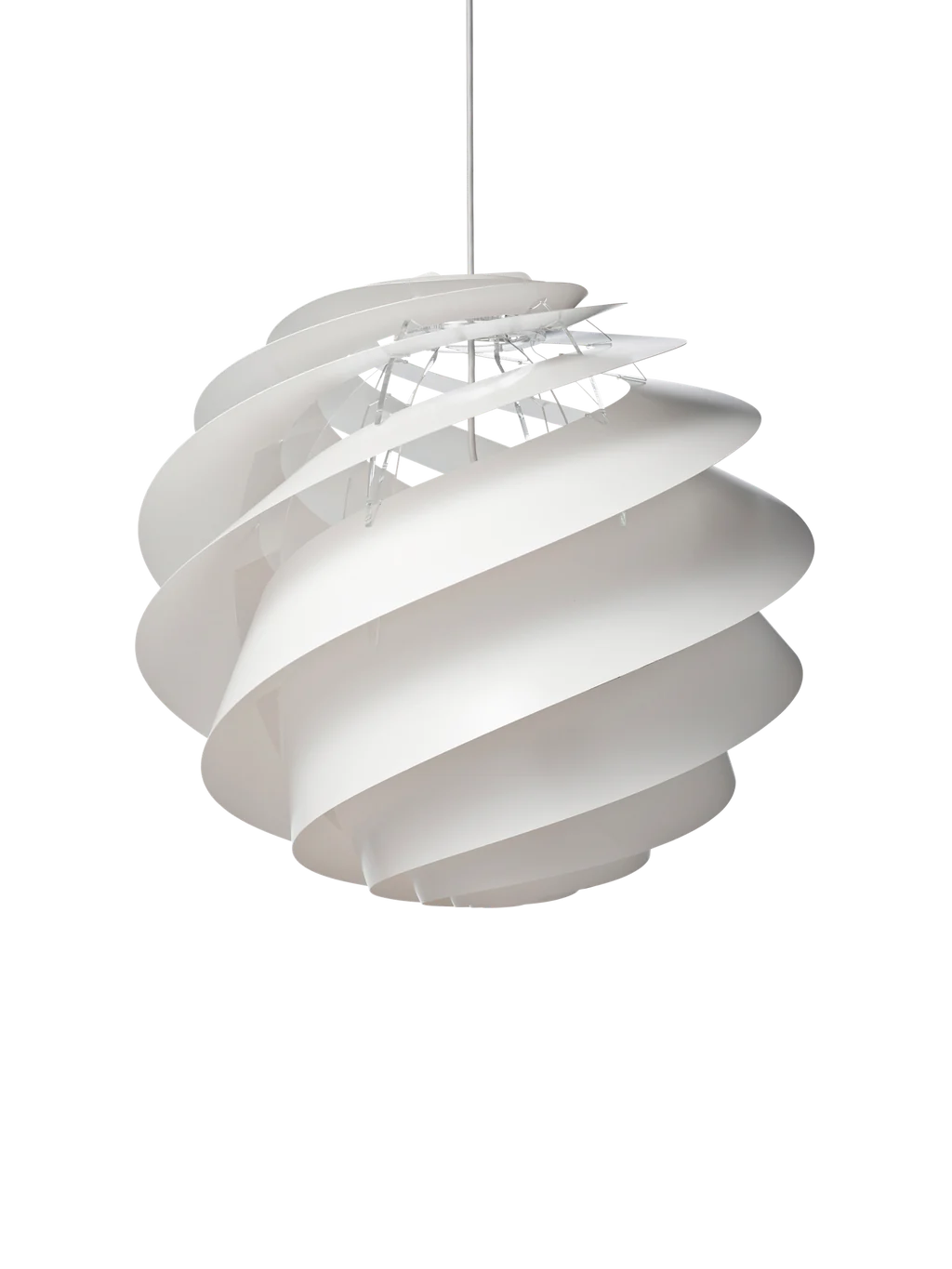 Swirl 3 hvid stor pendel billede 1