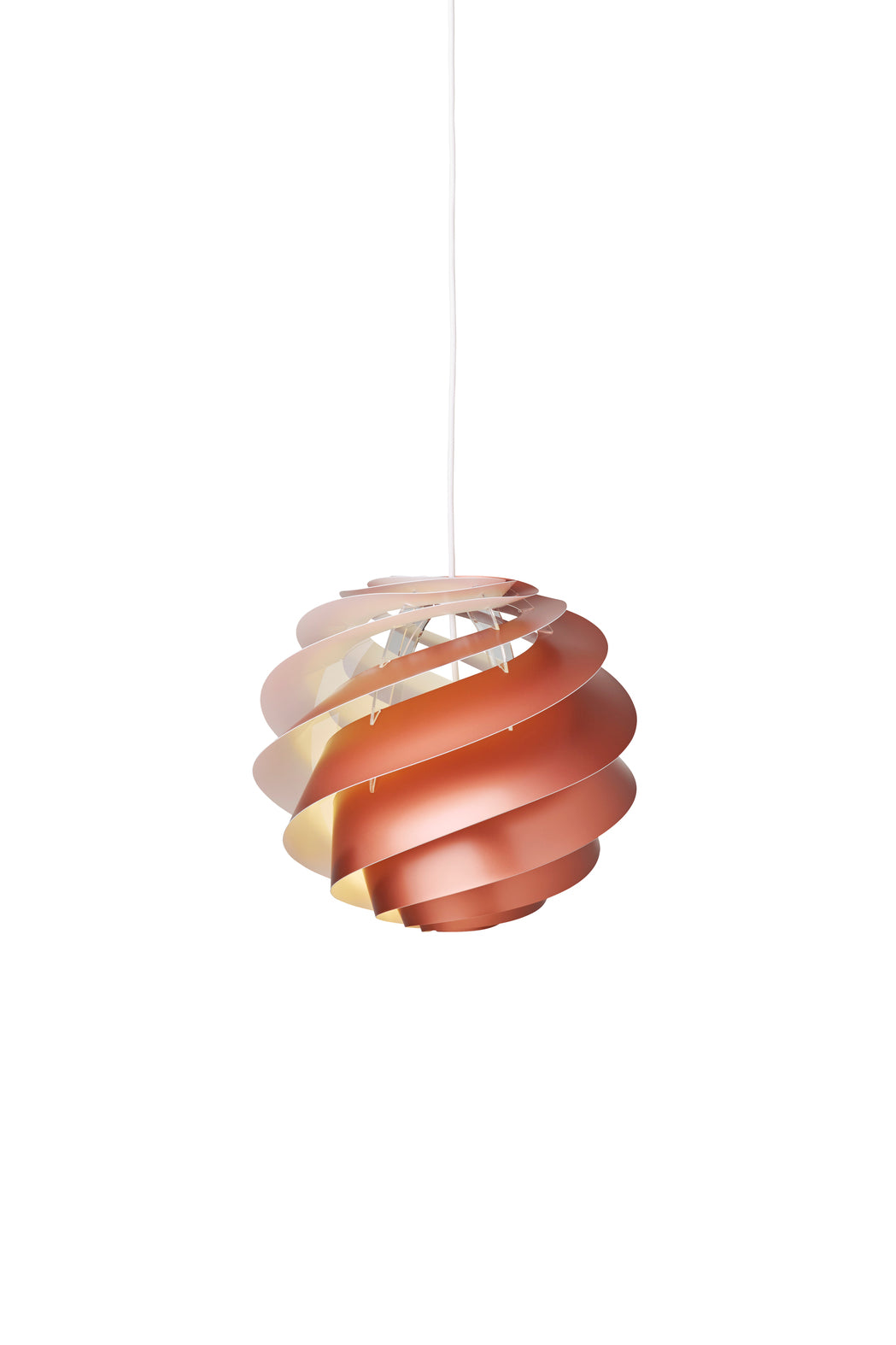 Swirl 3 kobber lille pendel billede 1