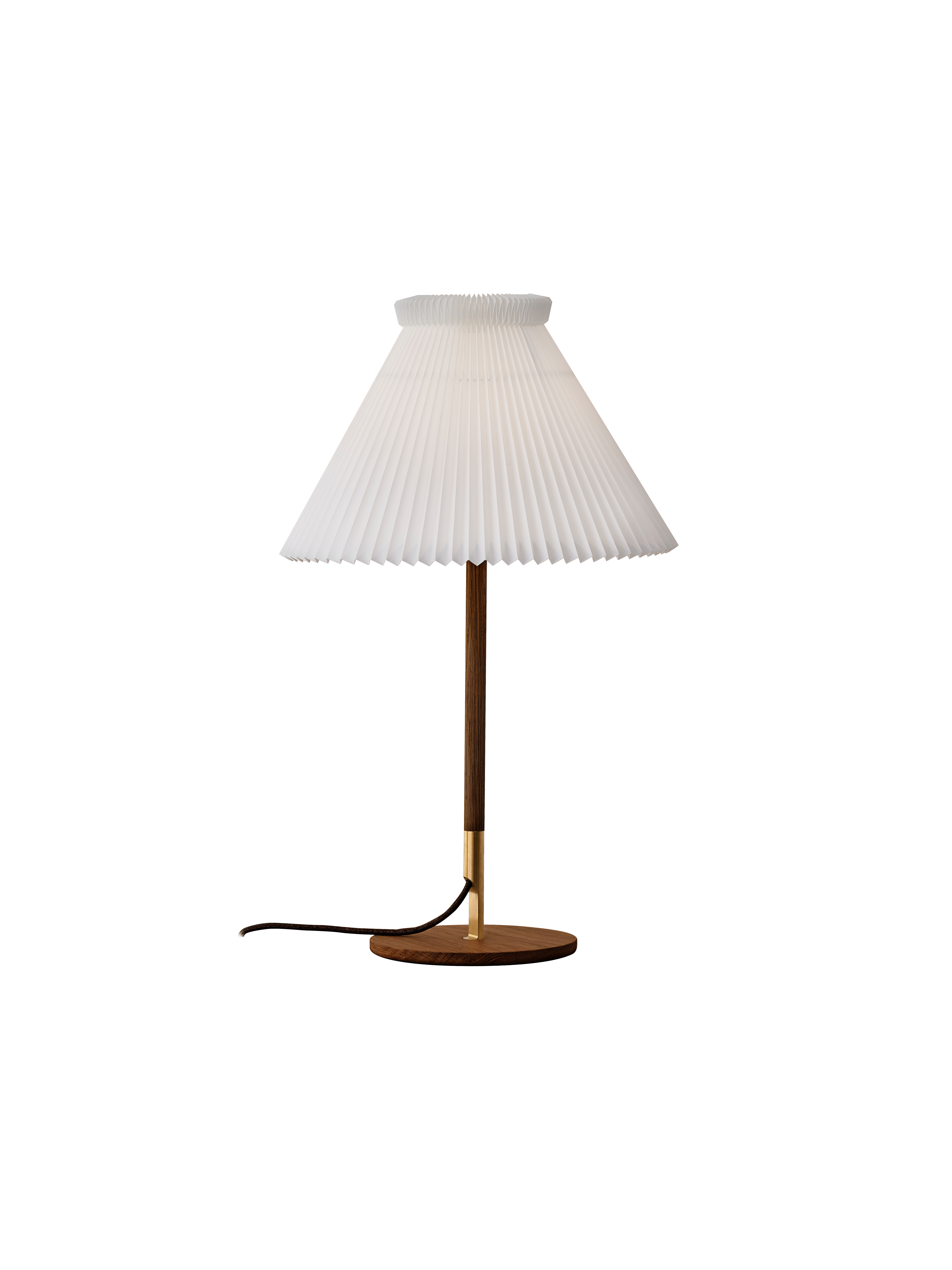 Le Klint 328 LK 80 Bordlampe røget eg/messing billede 1