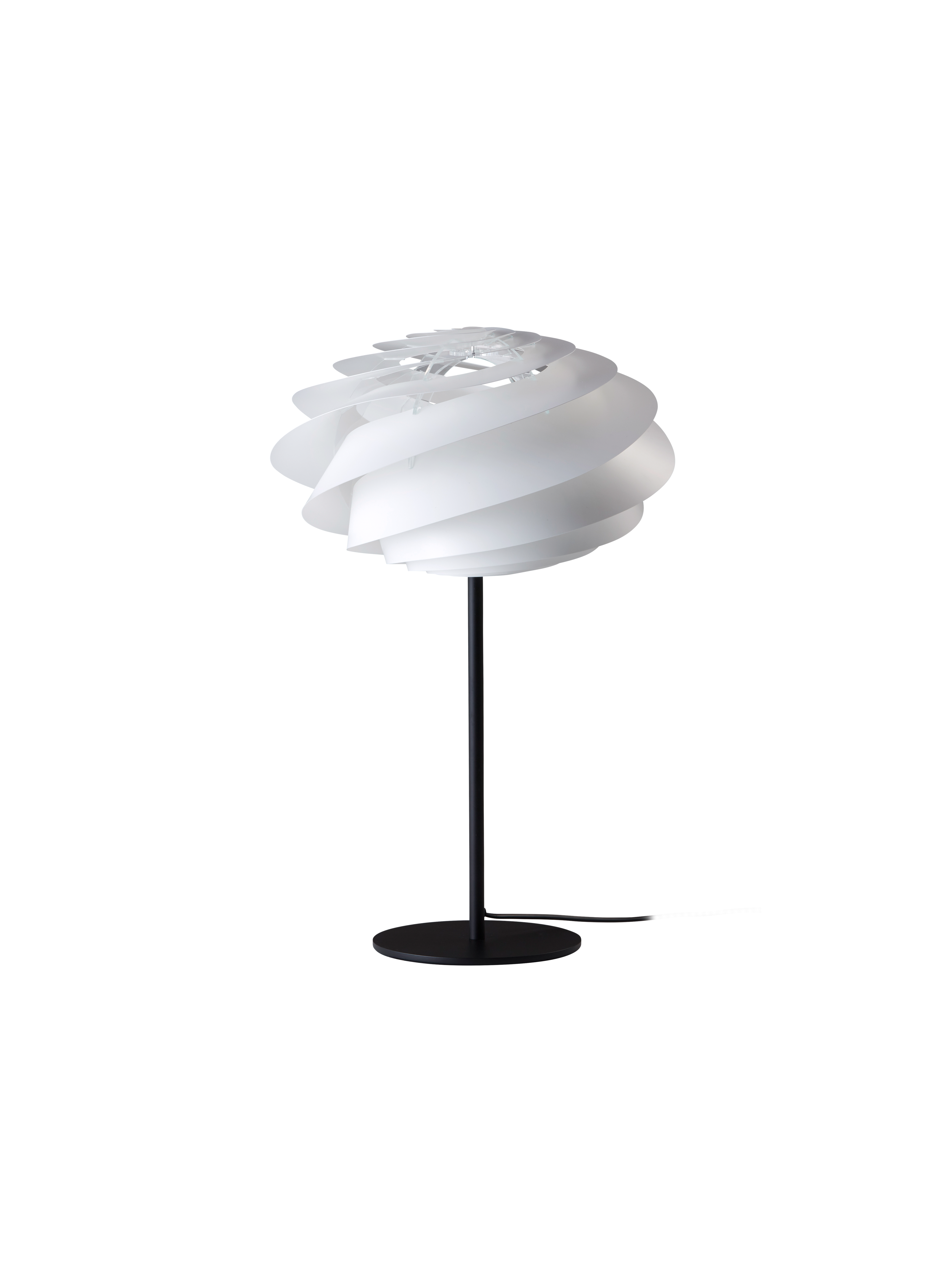 331 Swirl hvid bordlampe billede 1