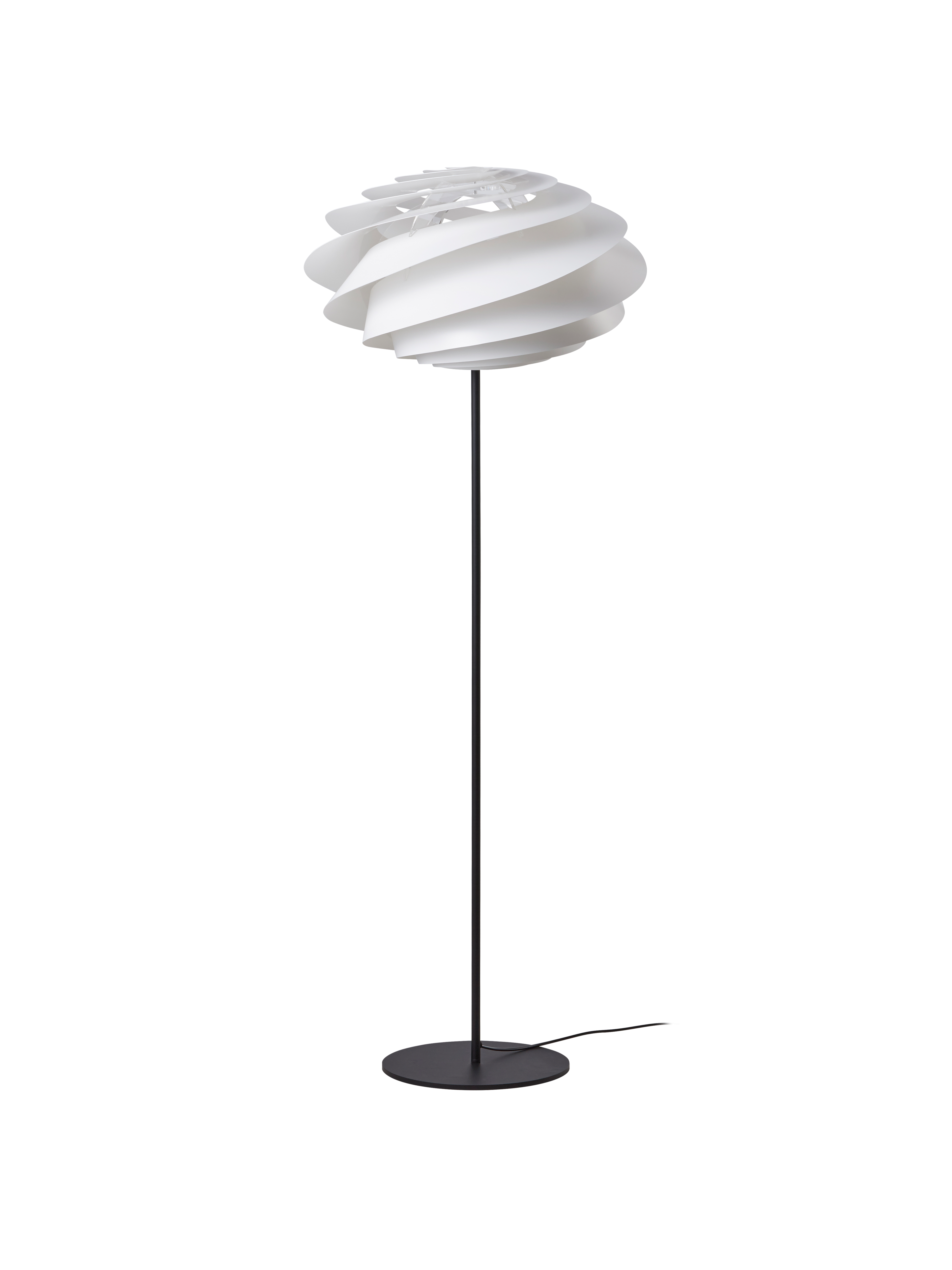 331 Swirl hvid gulvlampe billede 1