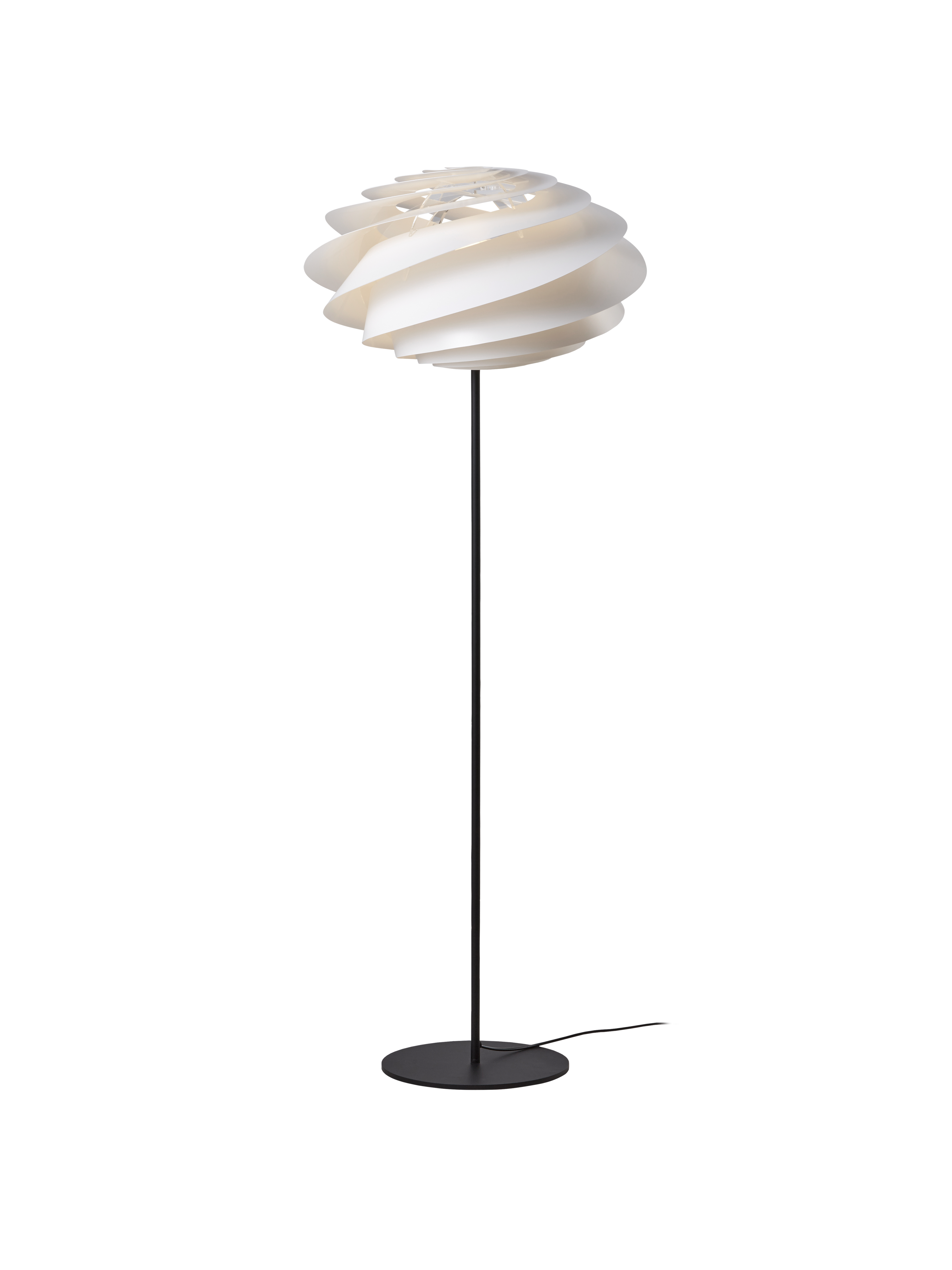 331 Swirl hvid gulvlampe billede 2