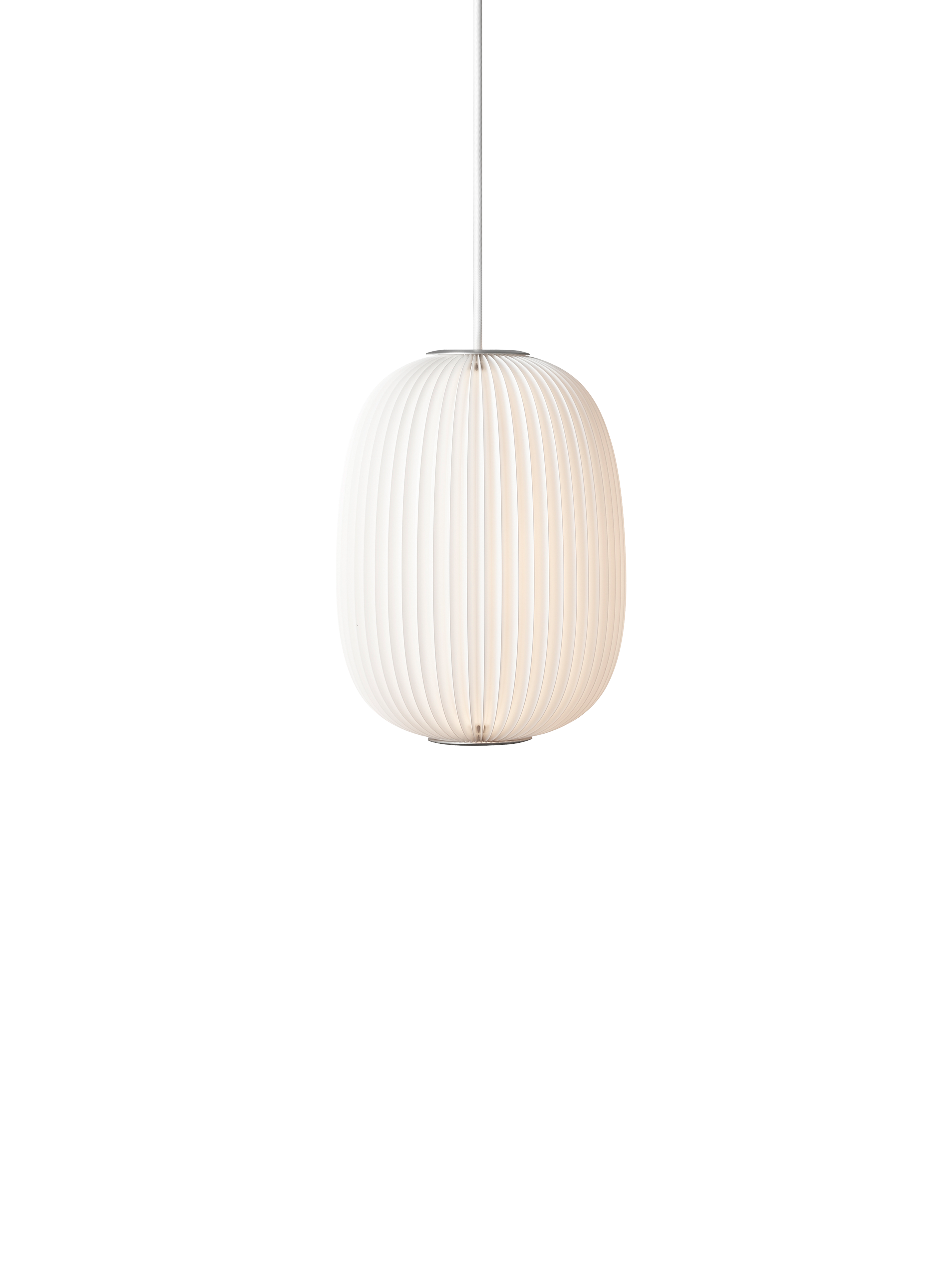 Lamella 4 sølv/hvid pendel billede 1