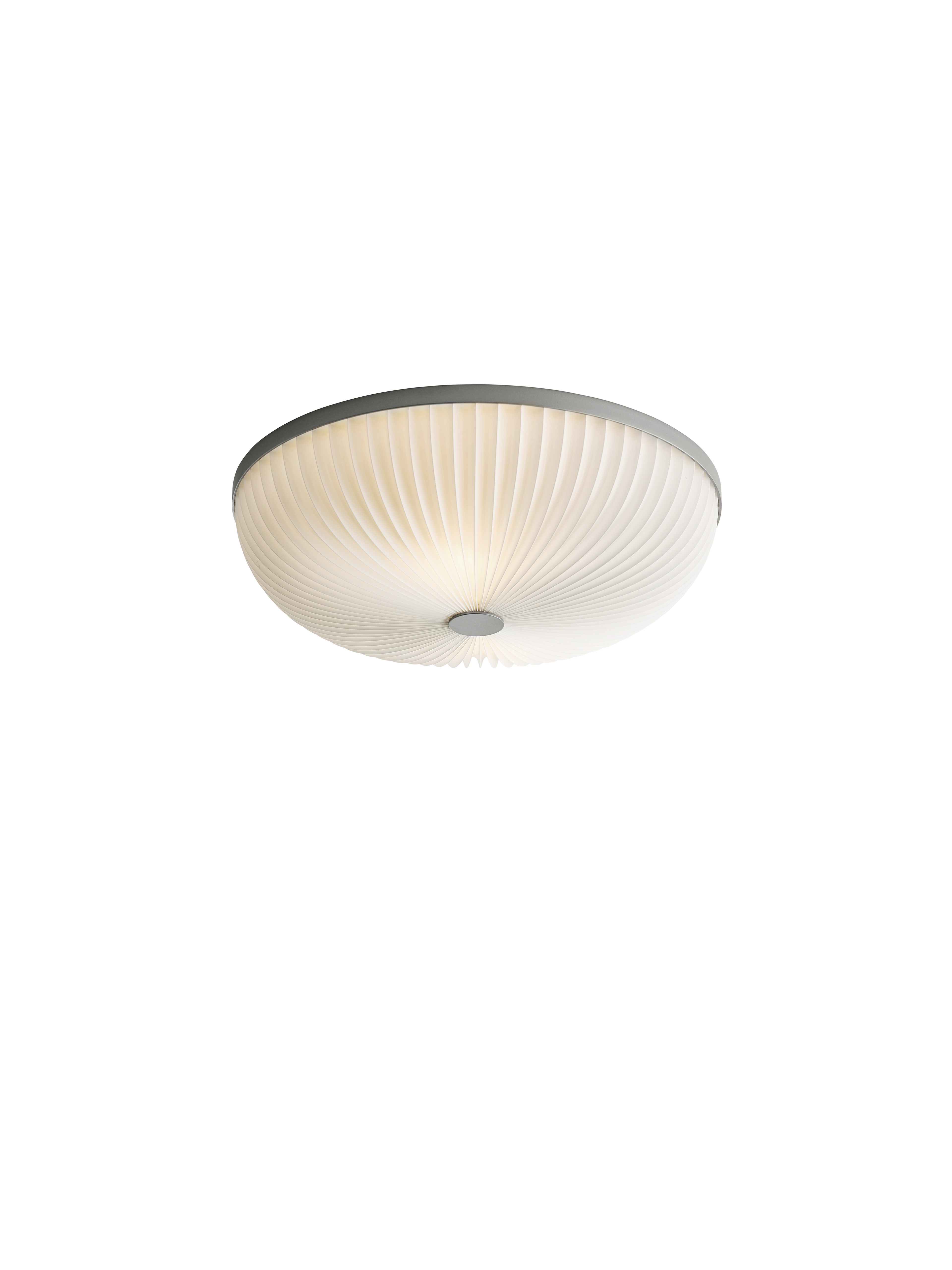 Lamella sølv/hvid loftslampe billede 1