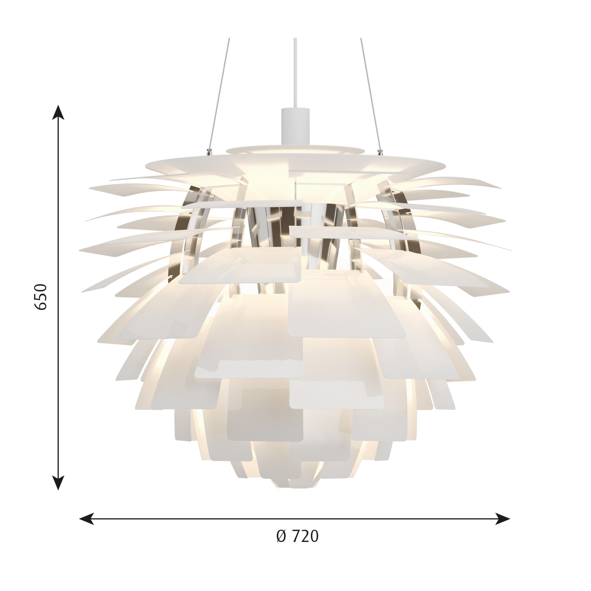 PH Artichoke Ø 720 Pendel Hvid billede 2