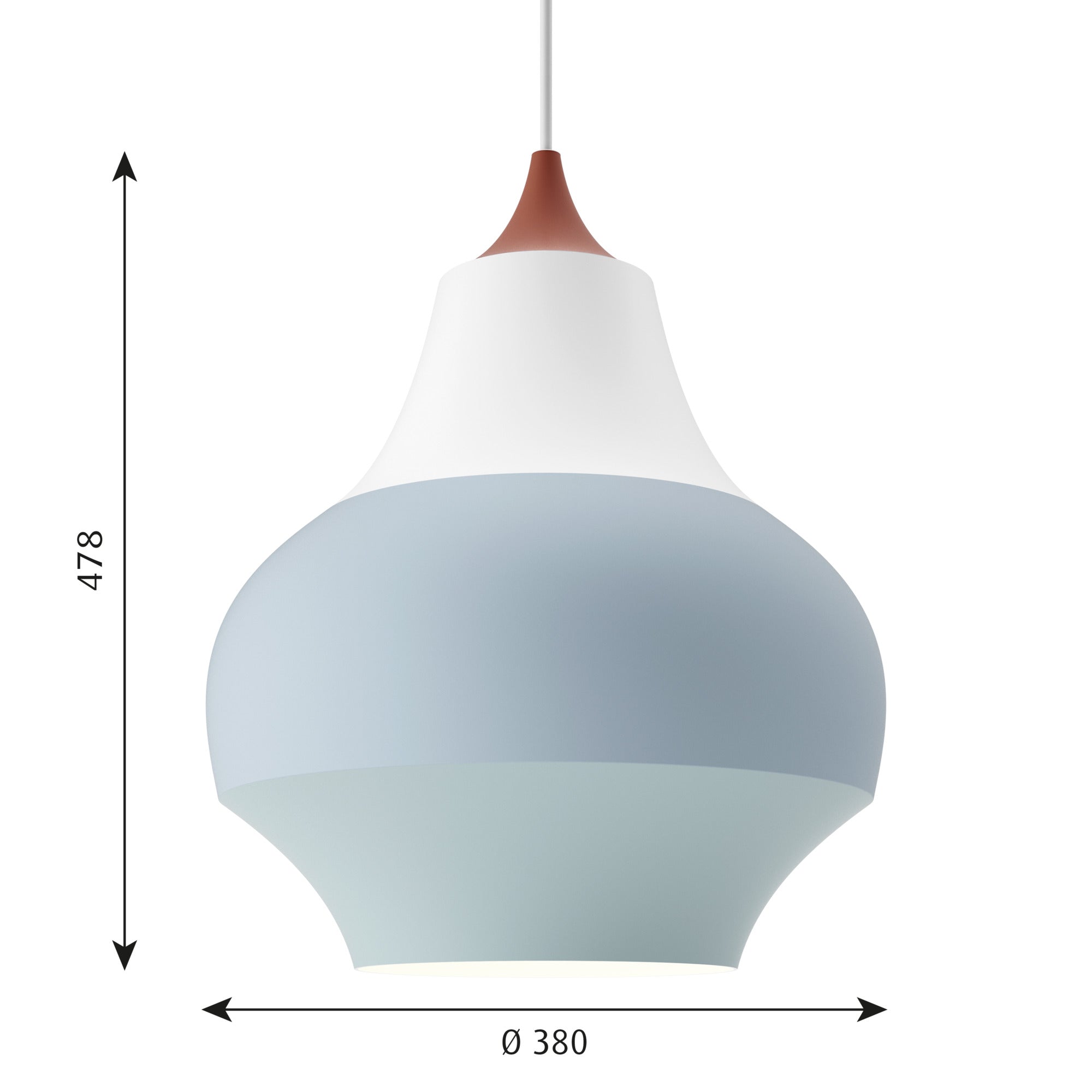 Cirque Pendel Ø380 Kobber Top billede 2