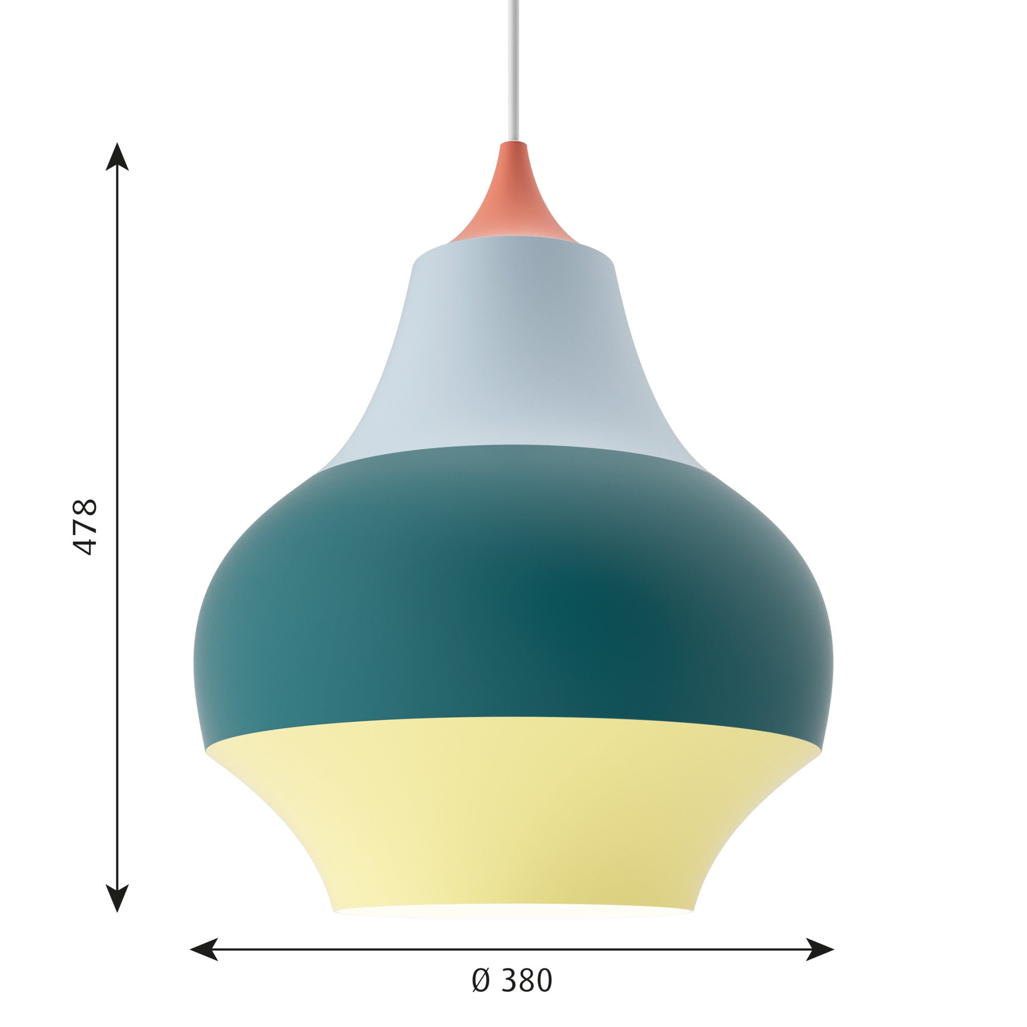 Cirque Pendel Ø380 Rød Top billede 2
