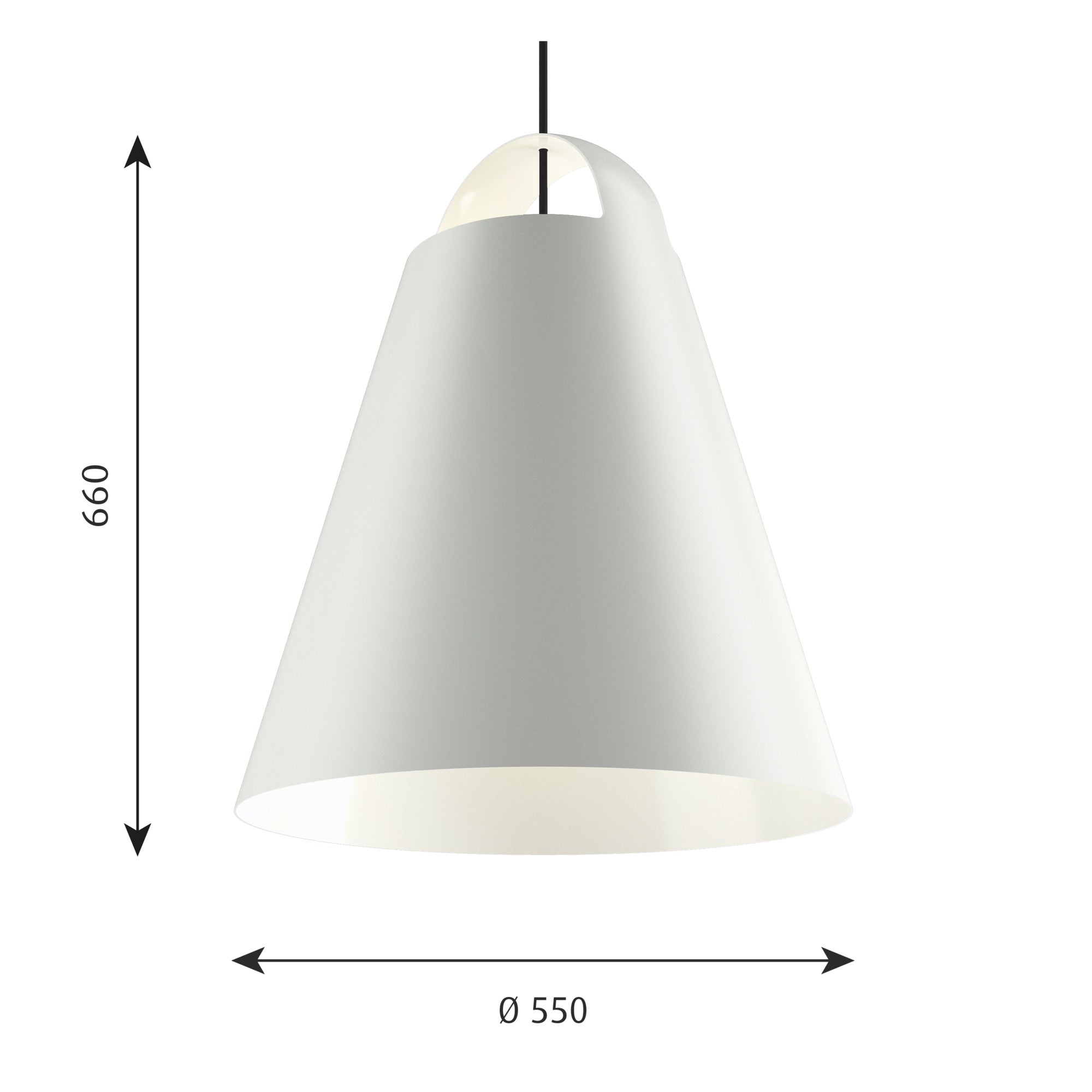 Above Pendel Ø 550 Hvid billede 2