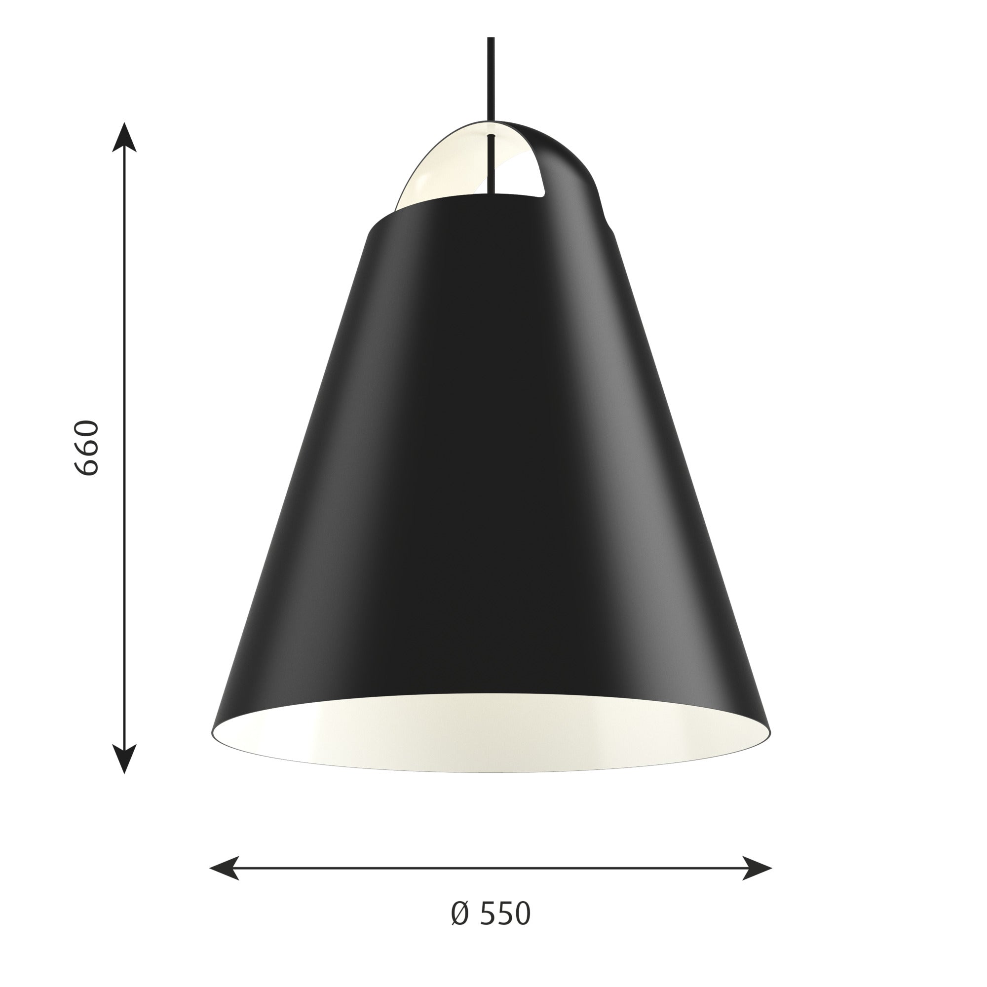 Above Pendel Ø 550 Sort billede 2