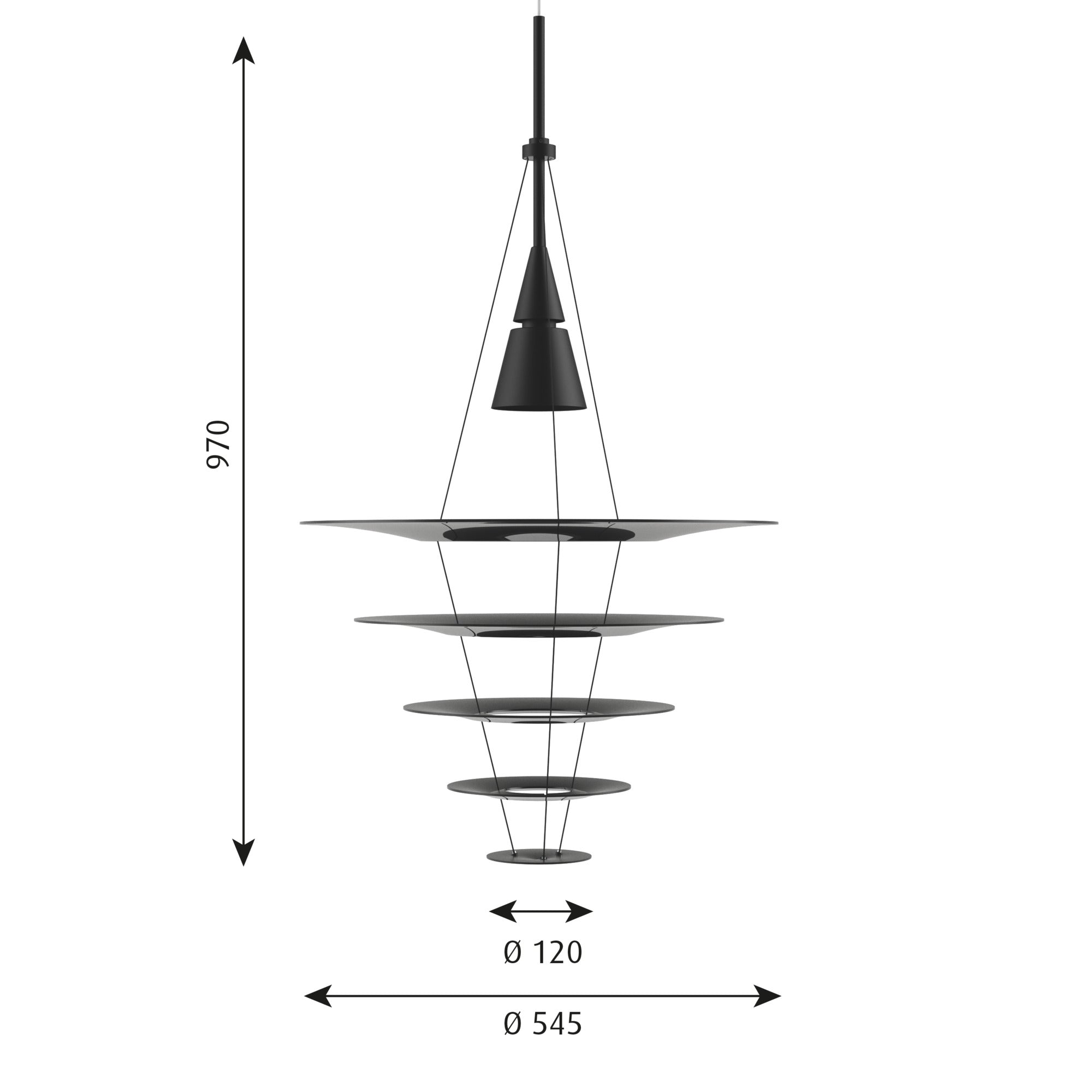 Enigma 545 Pendel Sort billede 2