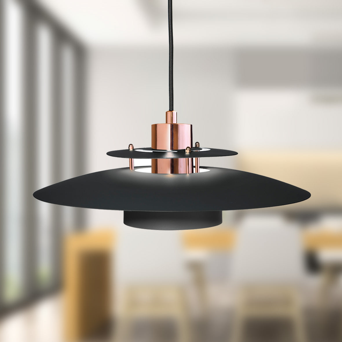 SØRUP Pendel Ø40 Sort, Kobber - Halo Design billede 3